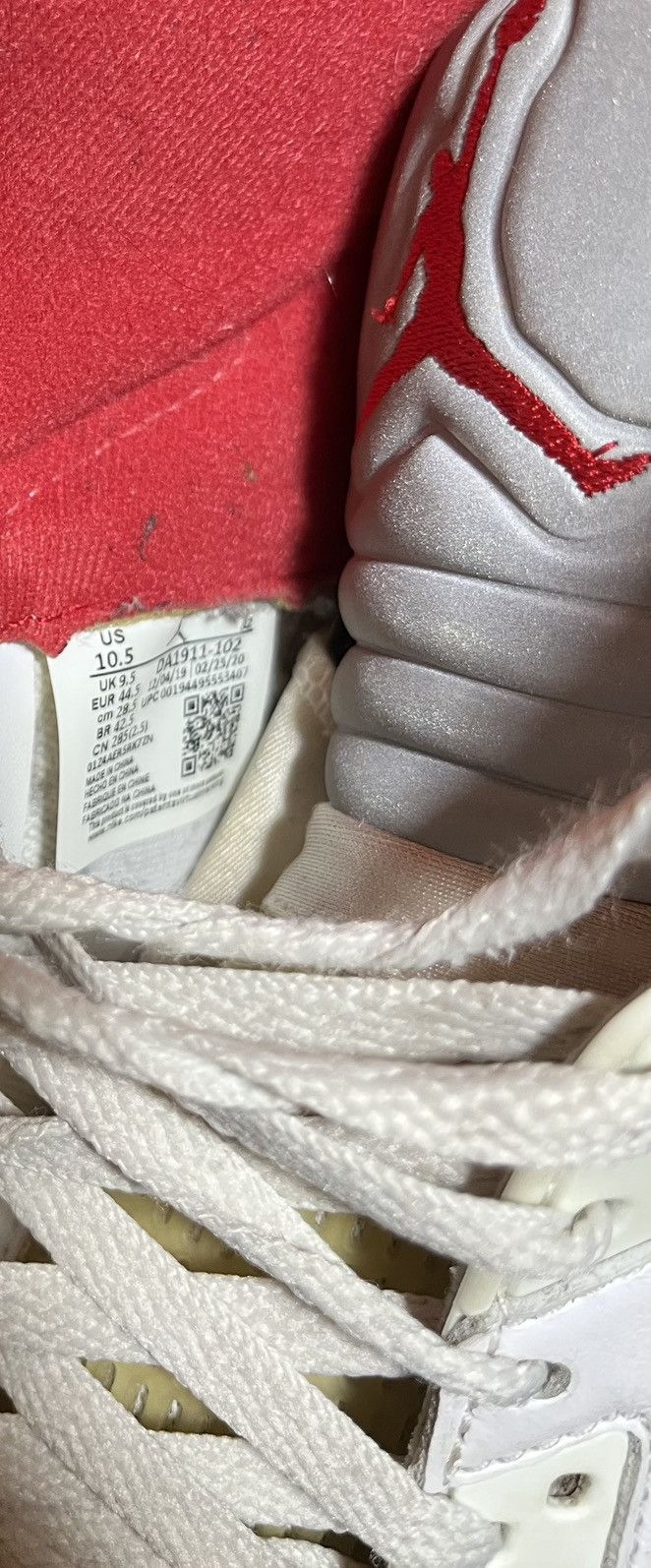 Jordan Brand Jordan 5 Fire Red High Top Size US 10.5 / EU 43-44 - 8 Thumbnail