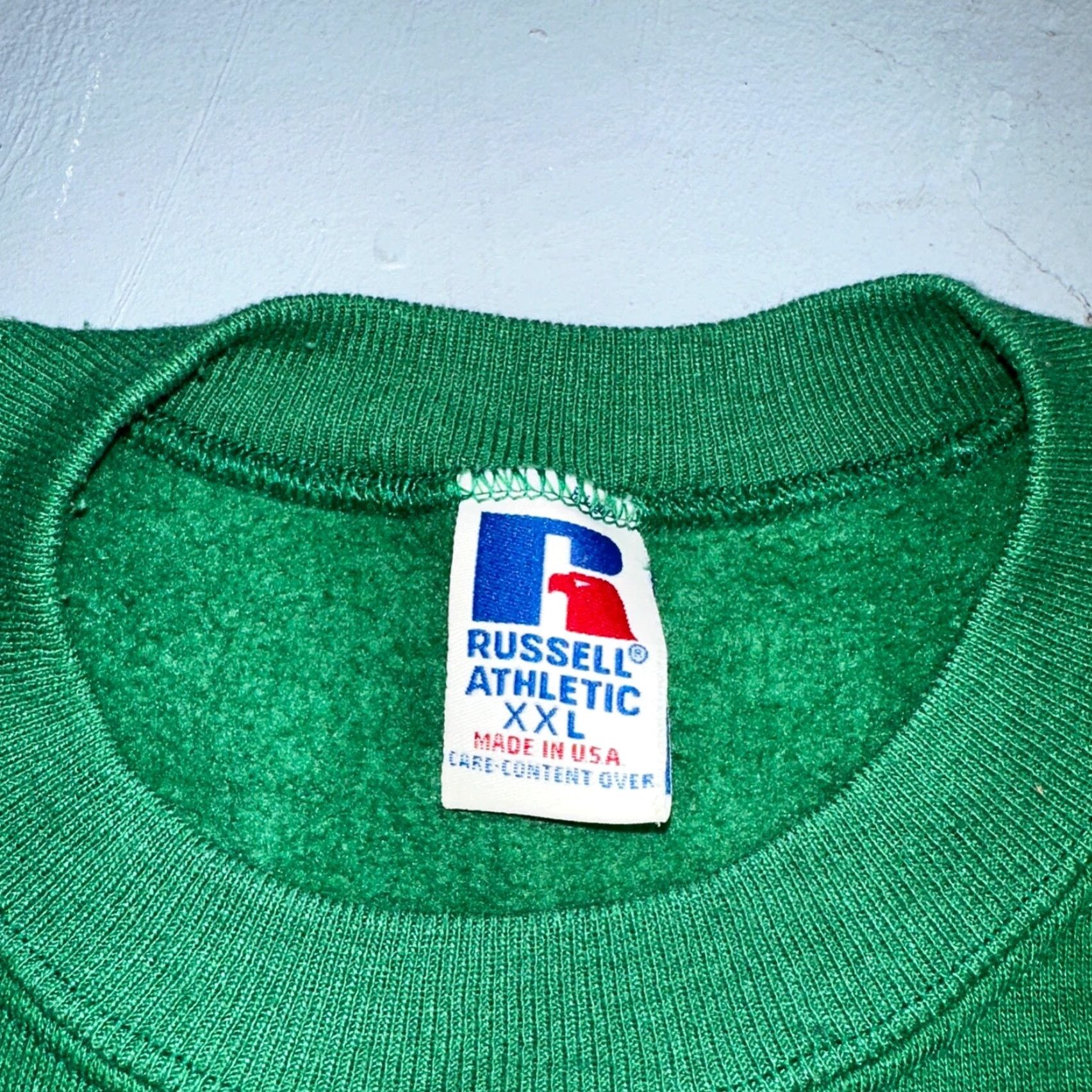 Russell Athletic VINTAGE Russell Athletic Sweatshirt 2XL Men Green 90s College Football Crewneck Logo Pullover Size US XXL / EU 58 / 5 - 6 Thumbnail