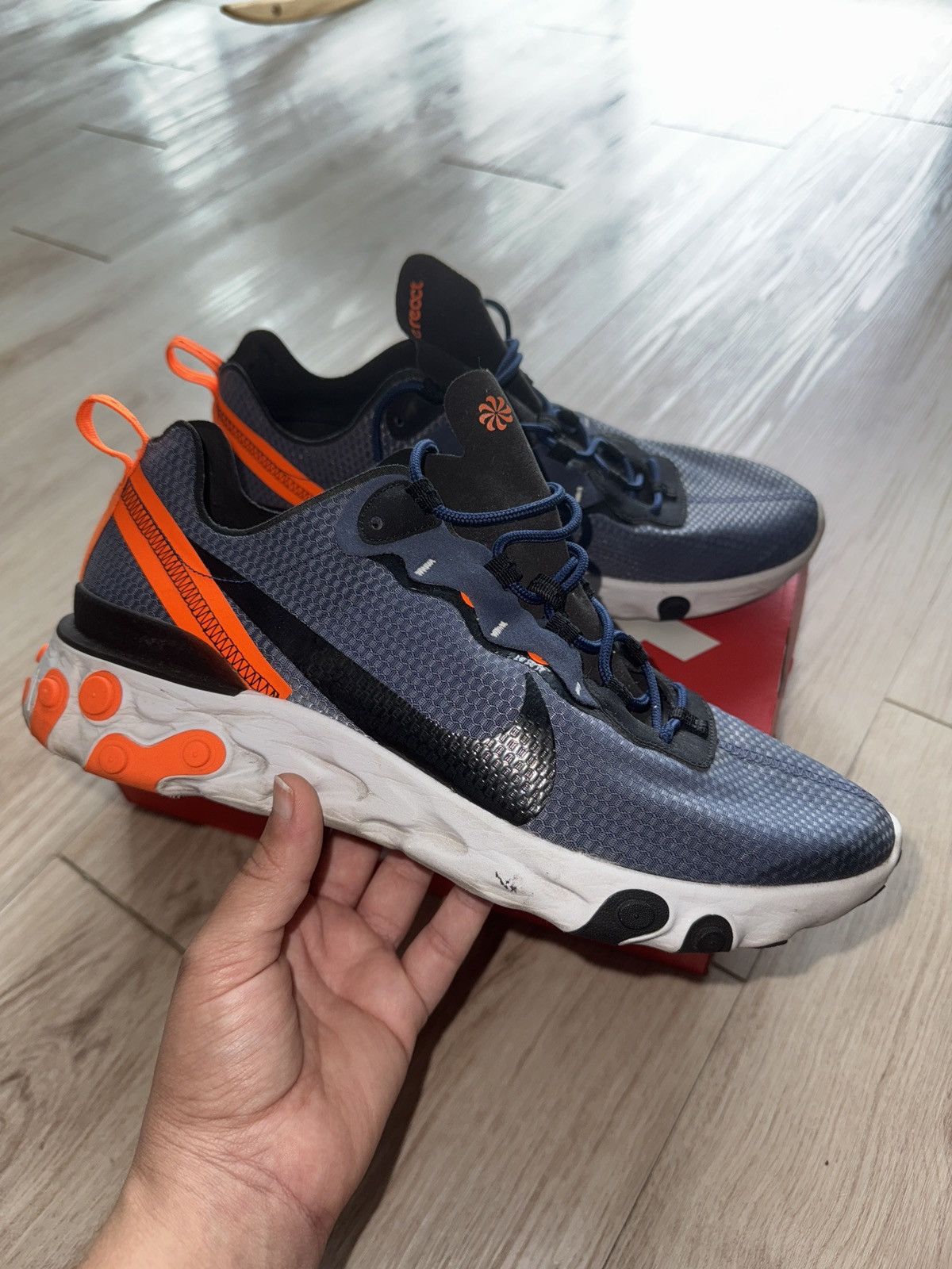 Nike Nike React Element 55 trainers Size US 11.5 / EU 44-45 - 1 Thumbnail