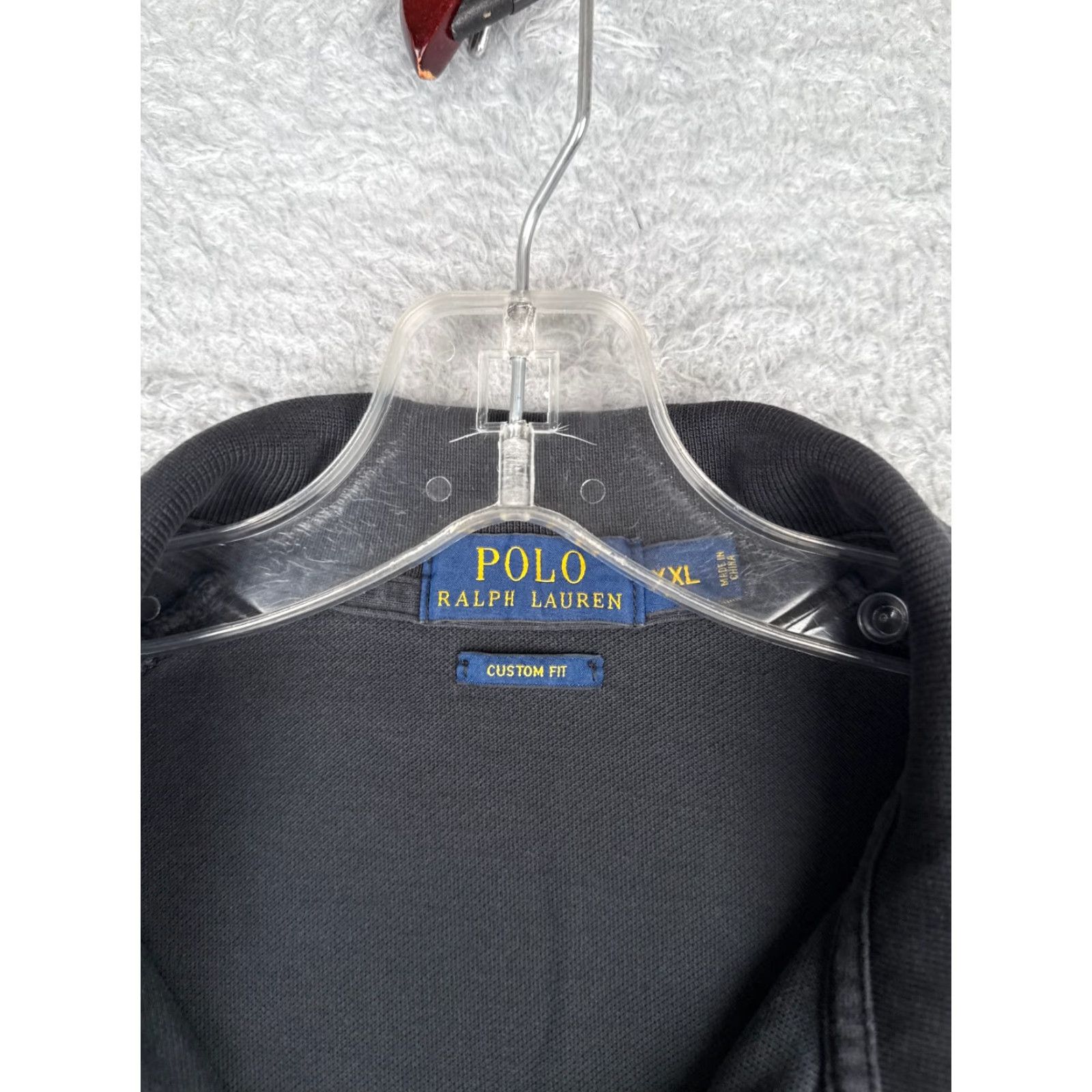 Ralph Lauren VINTAGE Polo Ralph Lauren Shirt Men 2XL Black Short Sleeve Custom Fit Cotton Read Size US XXL / EU 58 / 5 - 7 Thumbnail