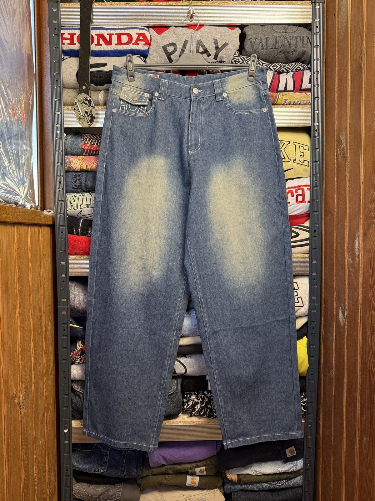 True Religion Rare Y2K True Religion baggy Washed jeans JNCO Style Size US 36 / EU 52 - 2 Thumbnail
