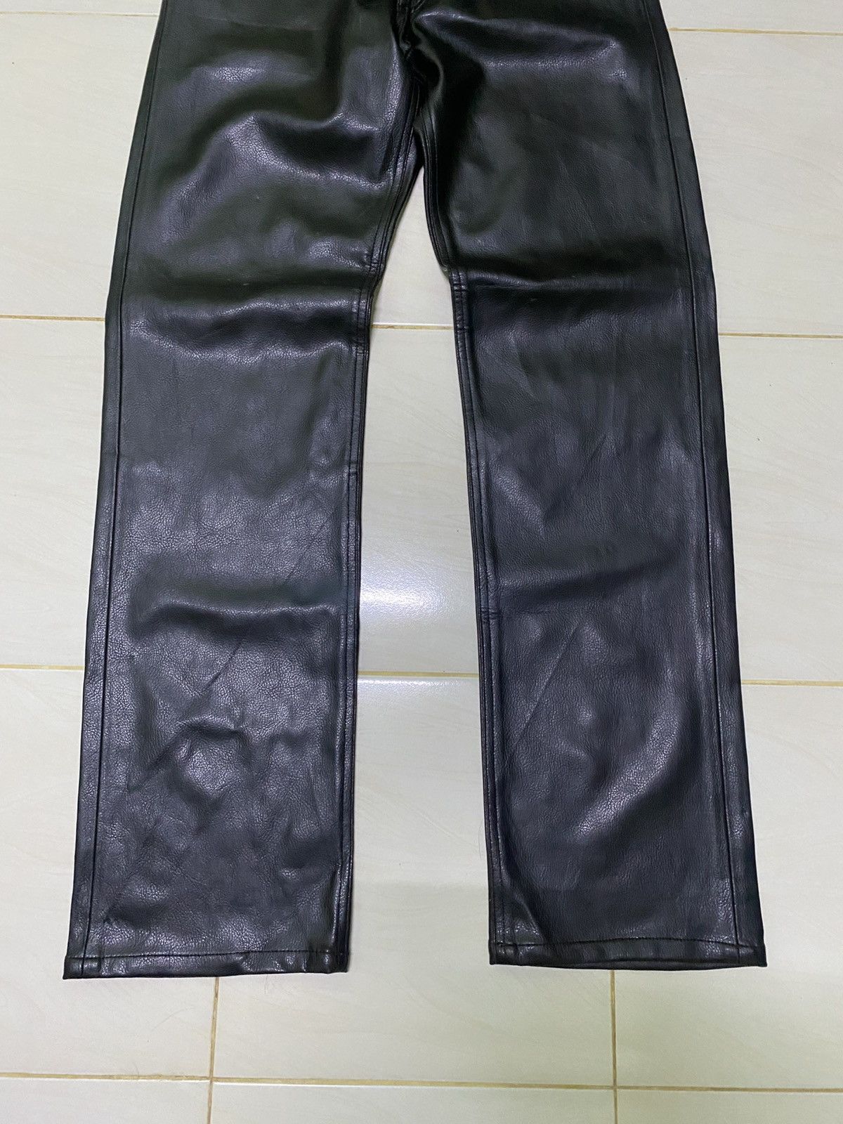 Japanese Brand × Leather Root Three Synthetic Leather Pant Size US 29 - 8 Thumbnail