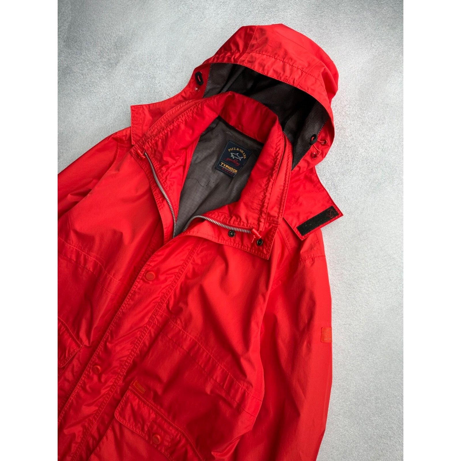 Paul & Shark Vintage Paul & Shark Typhoon 20000 Red Mens Windbreaker Jack Size US L / EU 52-54 / 3 - 6 Thumbnail
