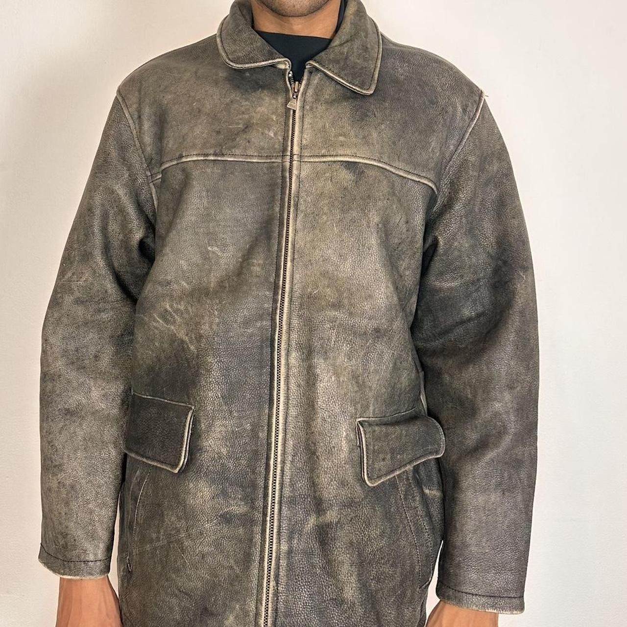 Wilsons Leather M. Julian Wilson's Leather Faded Brown Leather Jacket - XL Size US XL / EU 56 / 4 - 2 Thumbnail