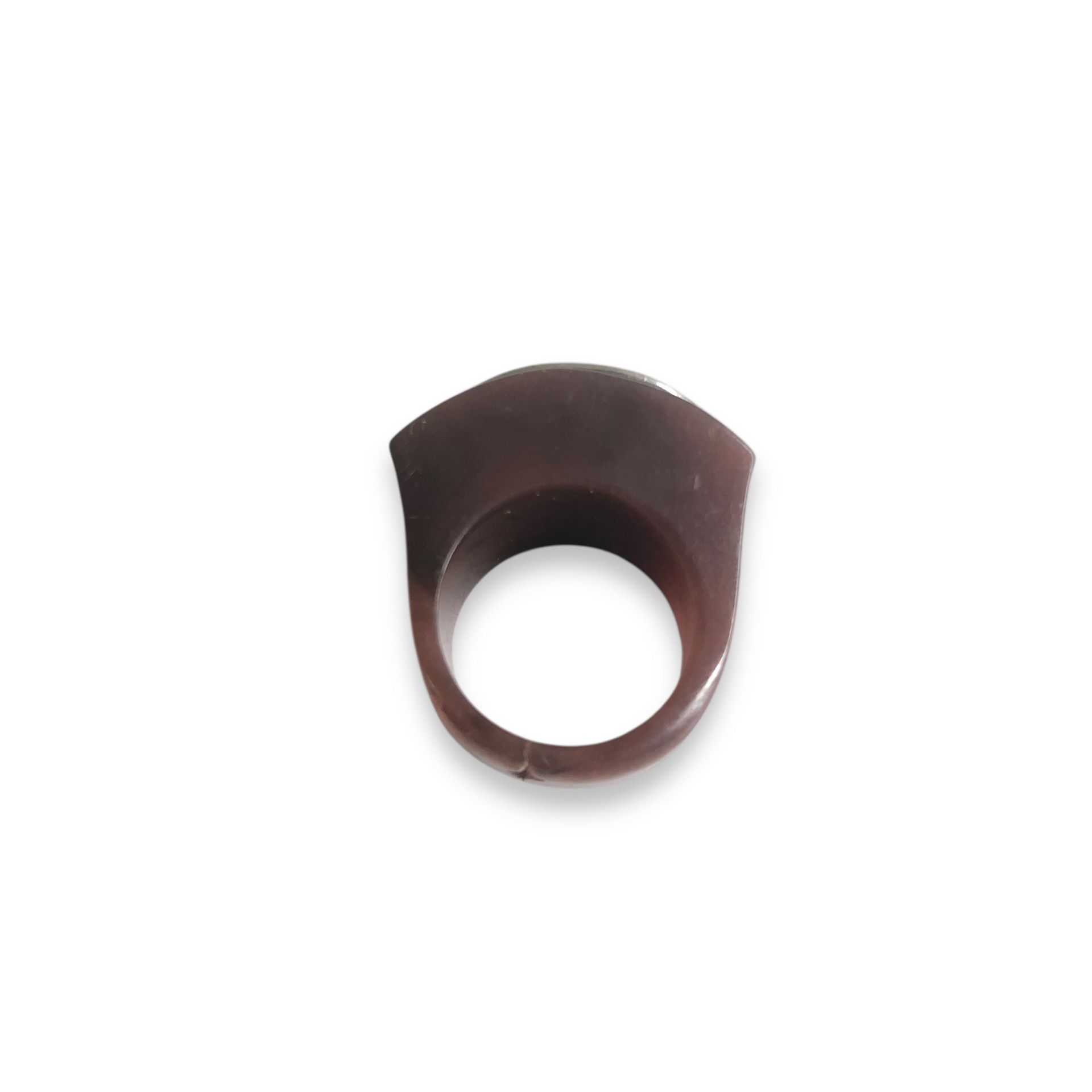 Vintage 🔥Vintage YSL YVES SAINT LAURENT Ceramic Crystal Ring Size ONE SIZE - 4 Thumbnail