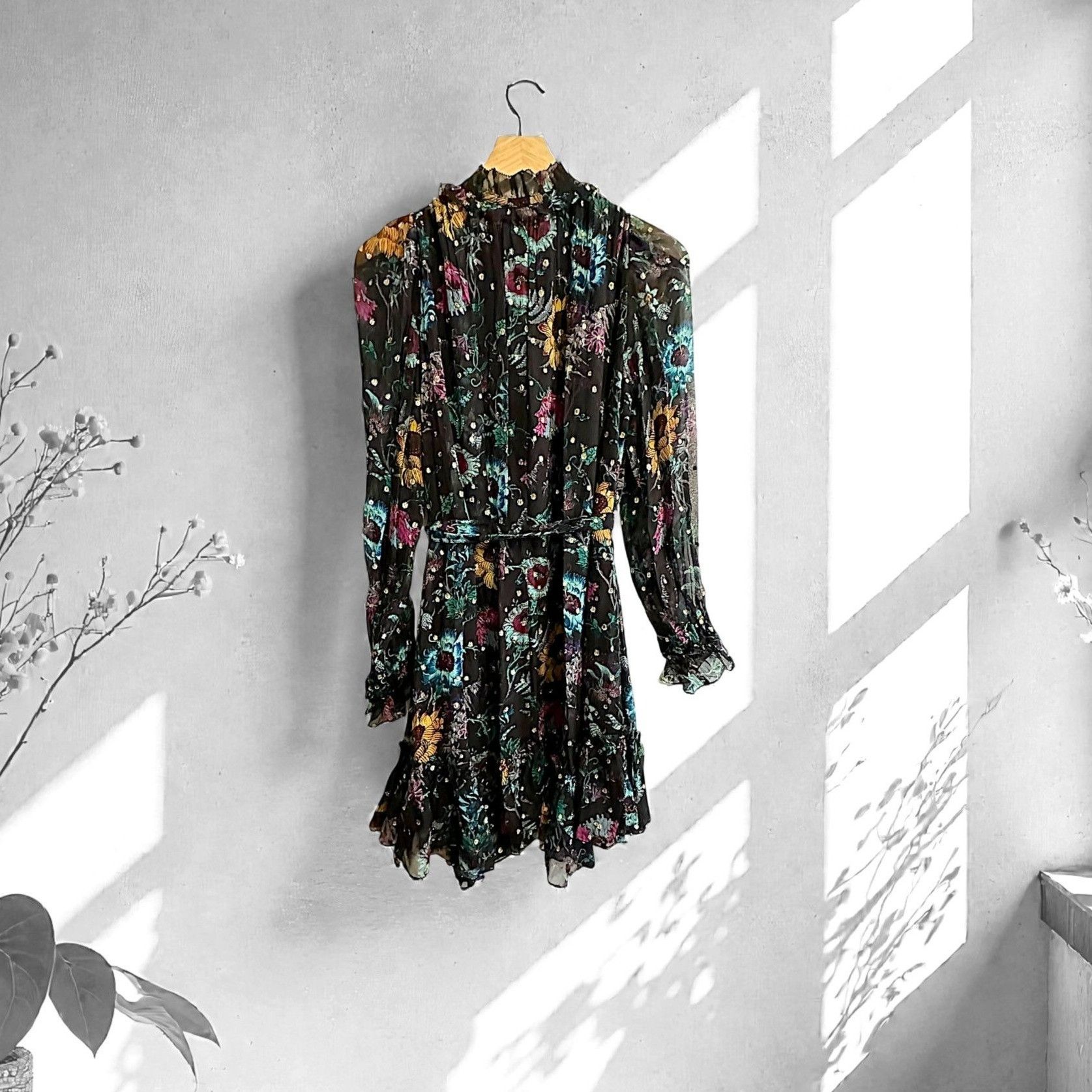 Ulla Johnson Ulla Johnson Anais Dress in Black Iris, Size 0, NWT Size XS / US 0-2 / IT 36-38 - 2 Thumbnail