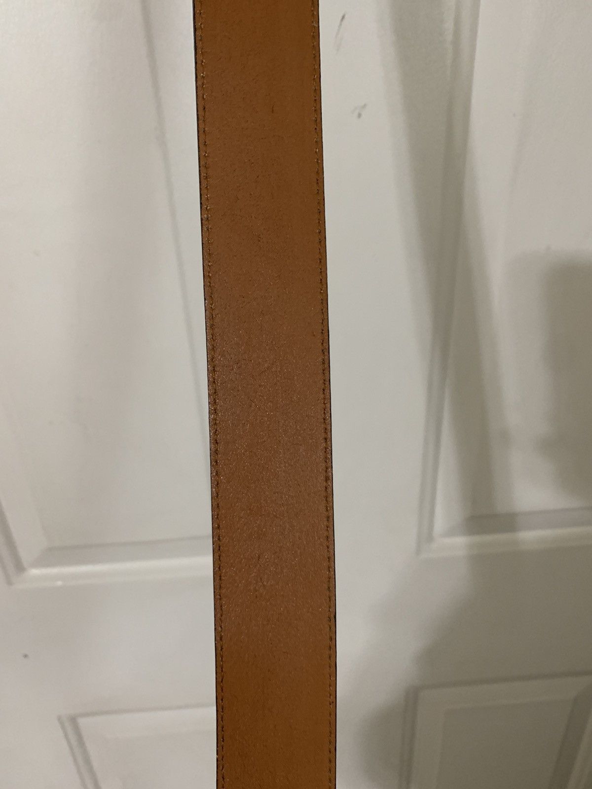 Leather Suede textured belt Made in Italy Size ONE SIZE - 8 Thumbnail