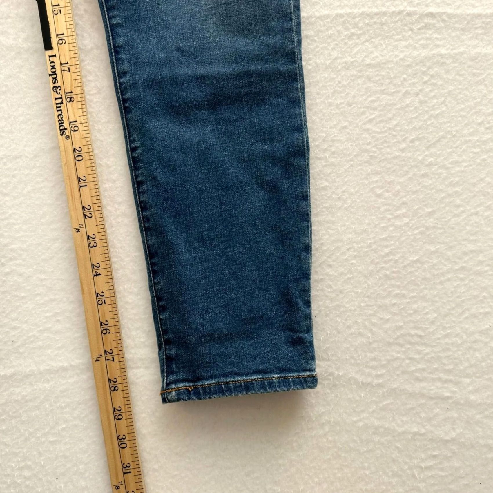 Abercrombie & Fitch VINTAGE Abercrombie & Fitch Jeans Women 31x29 12L High Rise Ankle Skinny Denim Blue 31 Regular Womens Jeans Size 24" / US 00 / IT 34 - 6 Thumbnail