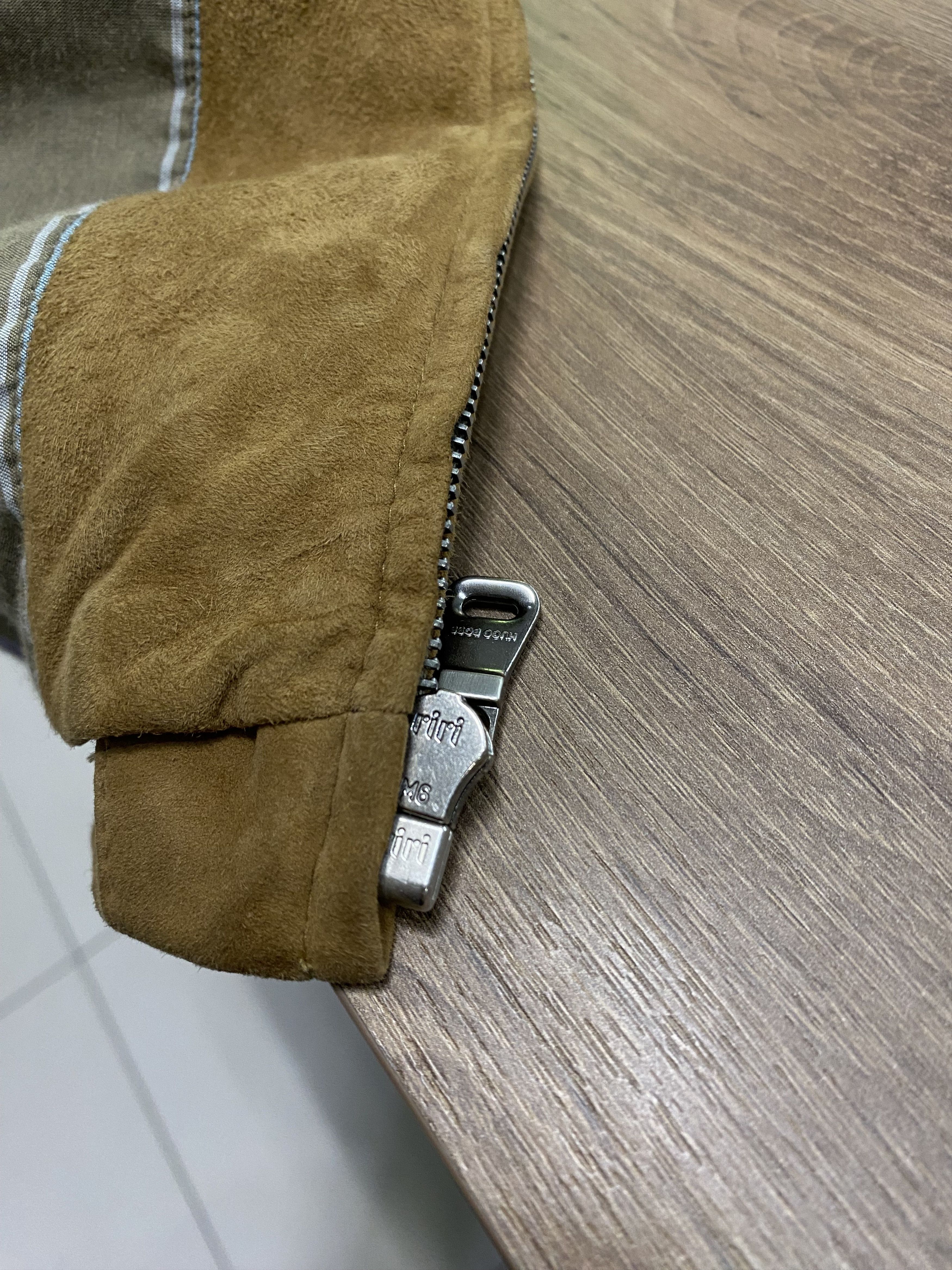 Hugo Boss Hugo Boss Vintage Goatskin Suede Craff Tan Leather Jacket Size US L / EU 52-54 / 3 - 13 Thumbnail