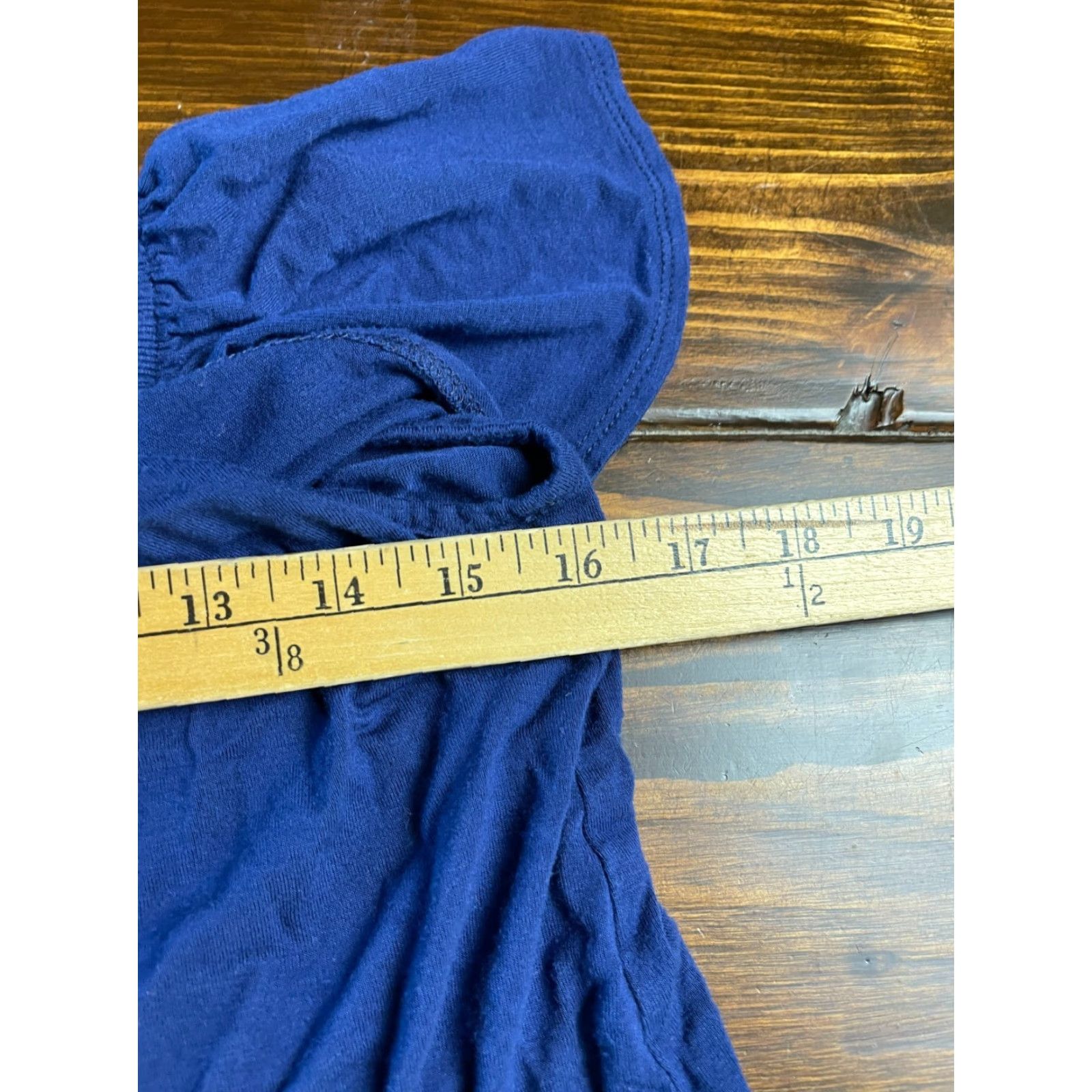 Vintage Everly Shirt Women’s Size Small Navy Blue Off Shoulder Cropped Shirt Short Sleeve Vintage No Size S / US 4 / IT 40 - 4 Thumbnail