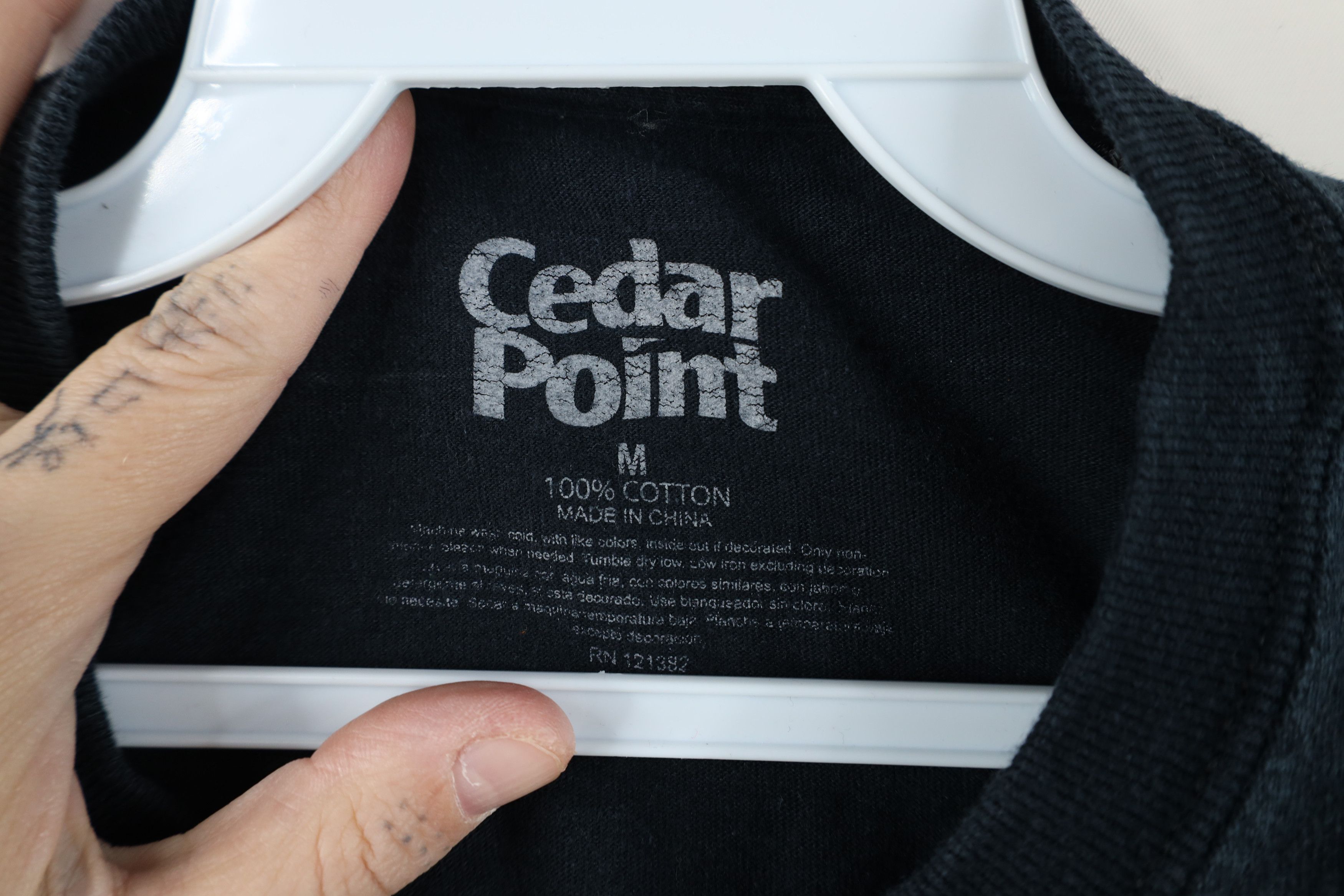 Vintage Y2K Cedar Point Amusement Park Raptor Roller Coaster T-Shirt Size US M / EU 48-50 / 2 - 9 Thumbnail