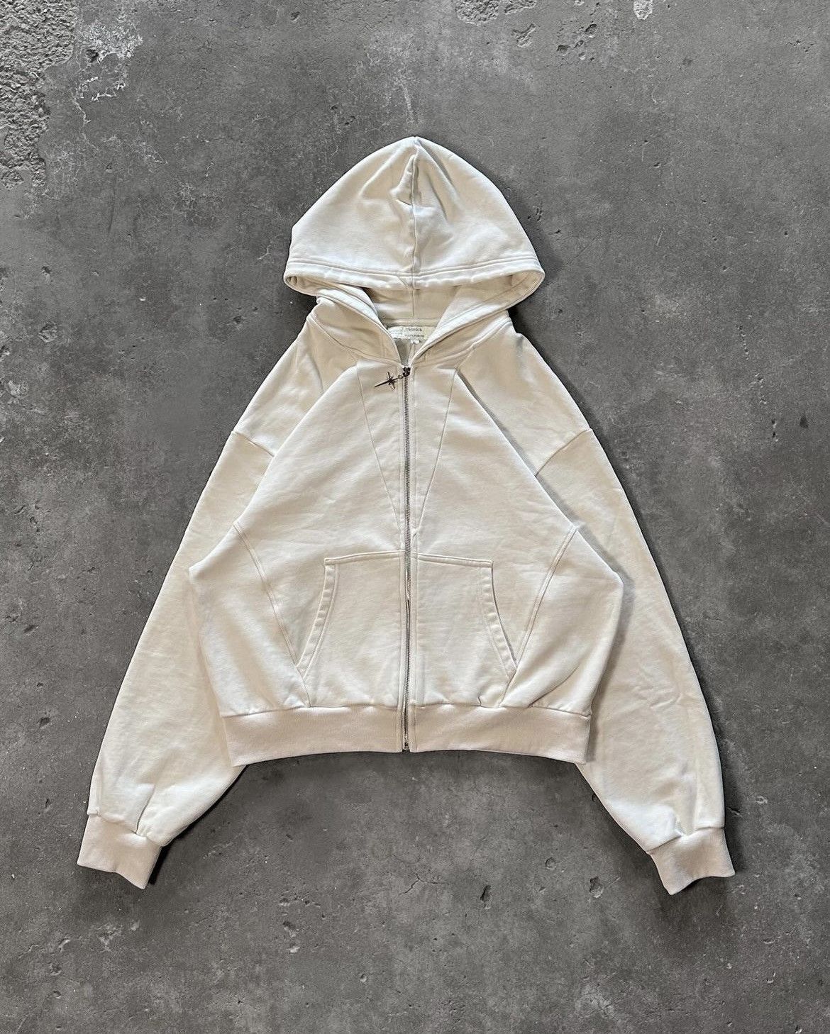 Other Cream zip up hoodie Size US M / EU 48-50 / 2 - 1 Thumbnail
