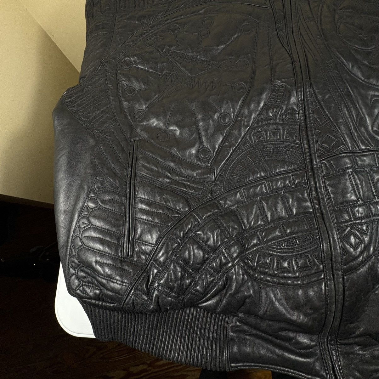 Marc Buchanan Vtg Marc Buchanan Pelle Pelle Embossed Hip Hop Bomber 56 Size US XXL / EU 58 / 5 - 10 Thumbnail