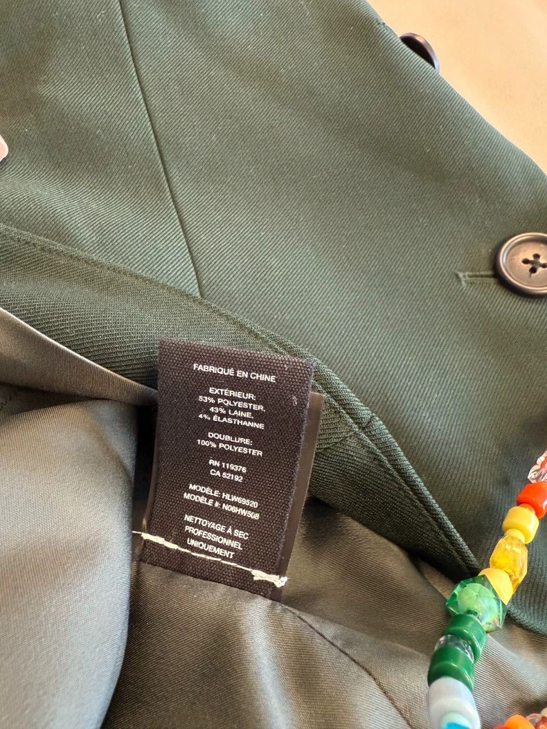 Helmut Lang HELMUT LANG size6 Green and black suspenders Size S / US 4 / IT 40 - 6 Thumbnail