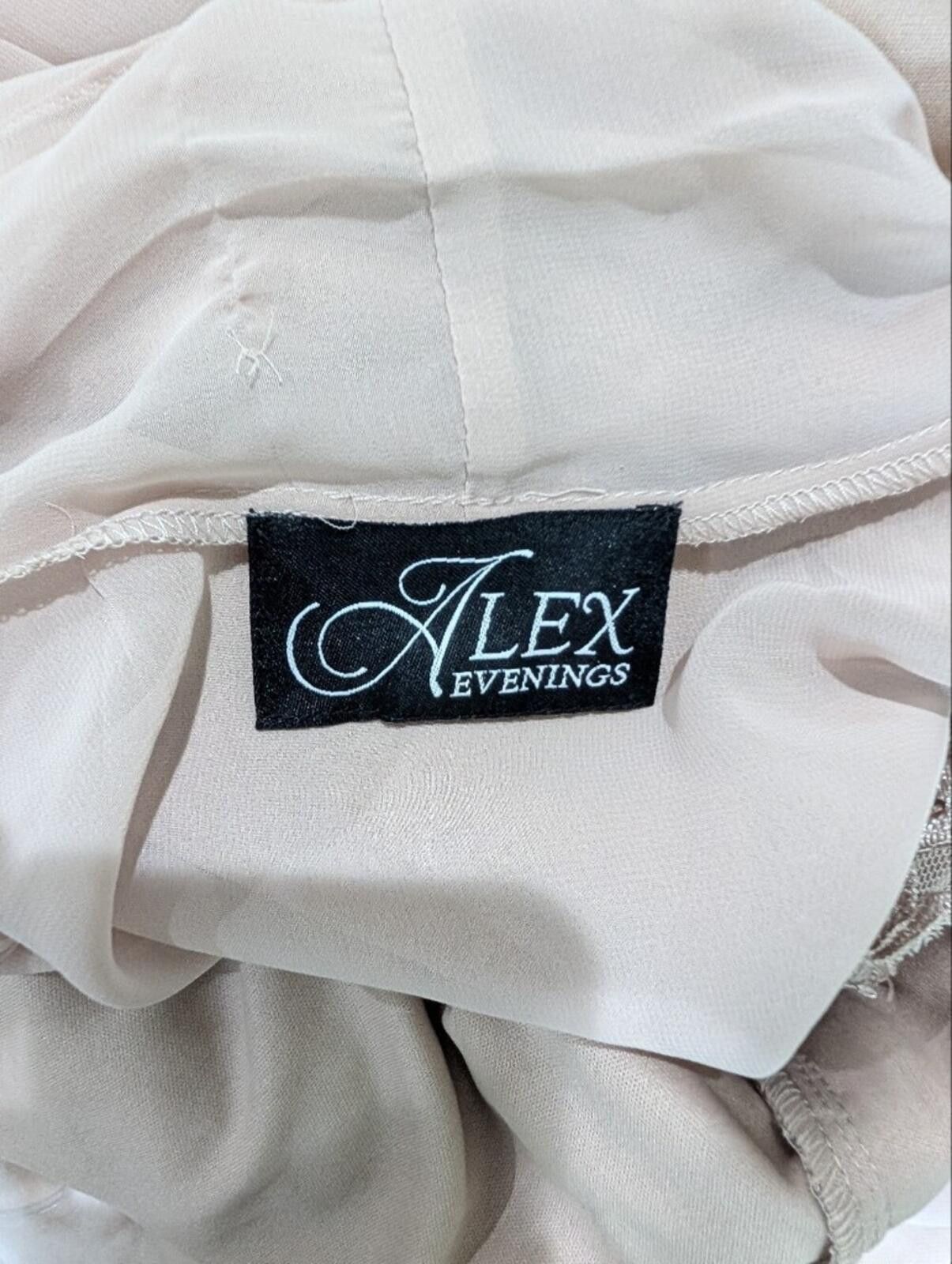 Other Alex Evenings Blush Taupe Beaded Lace Sheath Size ONE SIZE - 2 Thumbnail