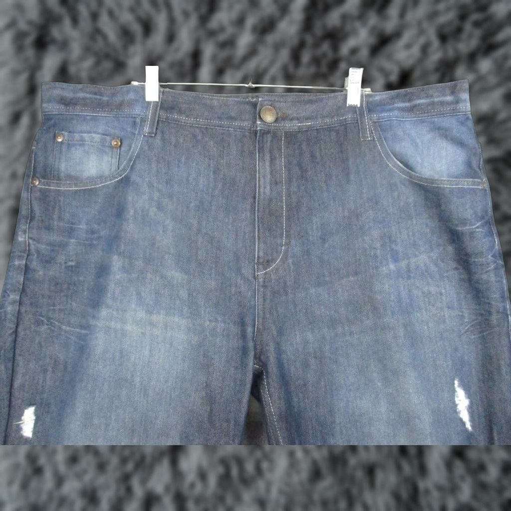 Akademiks VINTAGE Akademiks Jeans 44x32 Y2K Baggy Hip Hop Wide Leg Dark Wash Jeans Size US 44 / EU 60 - 1 Thumbnail