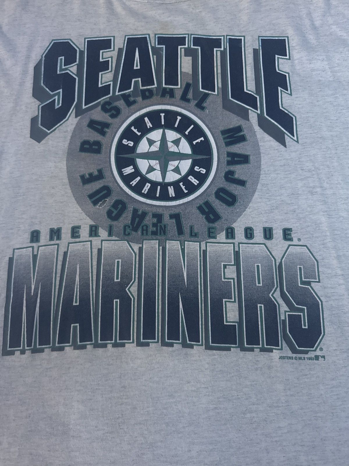 MLB × Vintage 1993 Seattle Mariners T-Shirt Size US XL / EU 56 / 4 - 6 Thumbnail