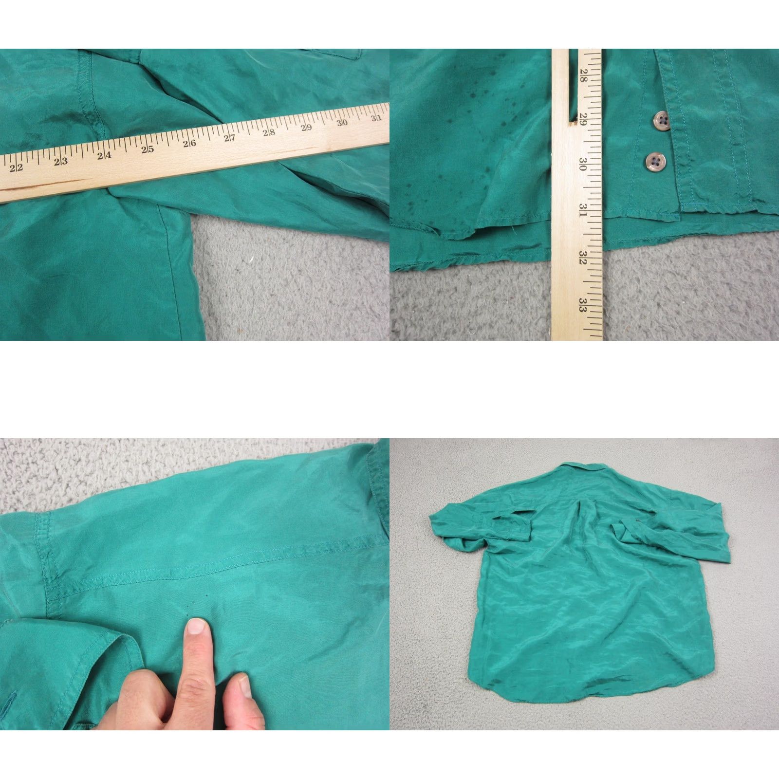 Vintage VINTAGE Sportswear Systems Shirt Mens XL Green 100% Silk Button Up 90s Size US XL / EU 56 / 4 - 8 Thumbnail