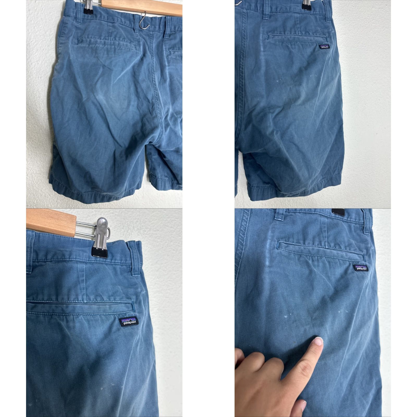 Patagonia Patagonia Organic Cotton Blue Chino Shorts 32x8 Small Hole Stains Mens Size US 32 / EU 48 - 8 Thumbnail