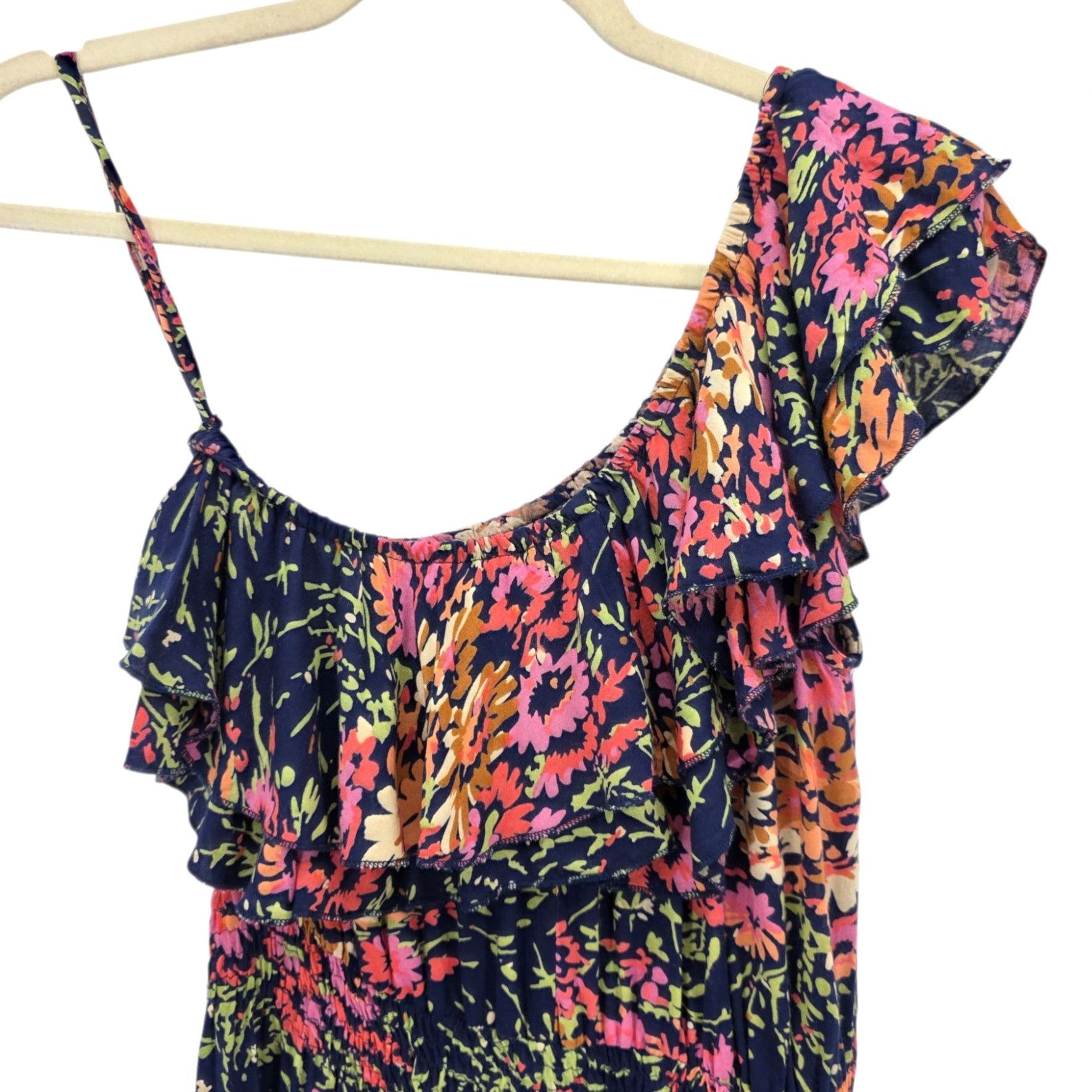 Other Vintage Wet Seal Womens Medium Romper One Shoulder Ruffle Mu Size M / US 6-8 / IT 42-44 - 5 Thumbnail