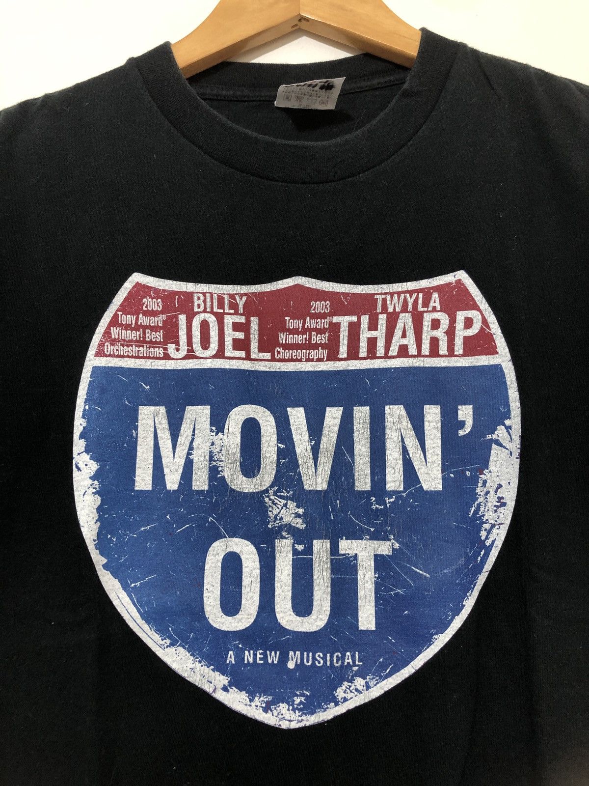 Vintage Billy Joel Movin Out T-Shirt Size US M / EU 48-50 / 2 - 2 Thumbnail