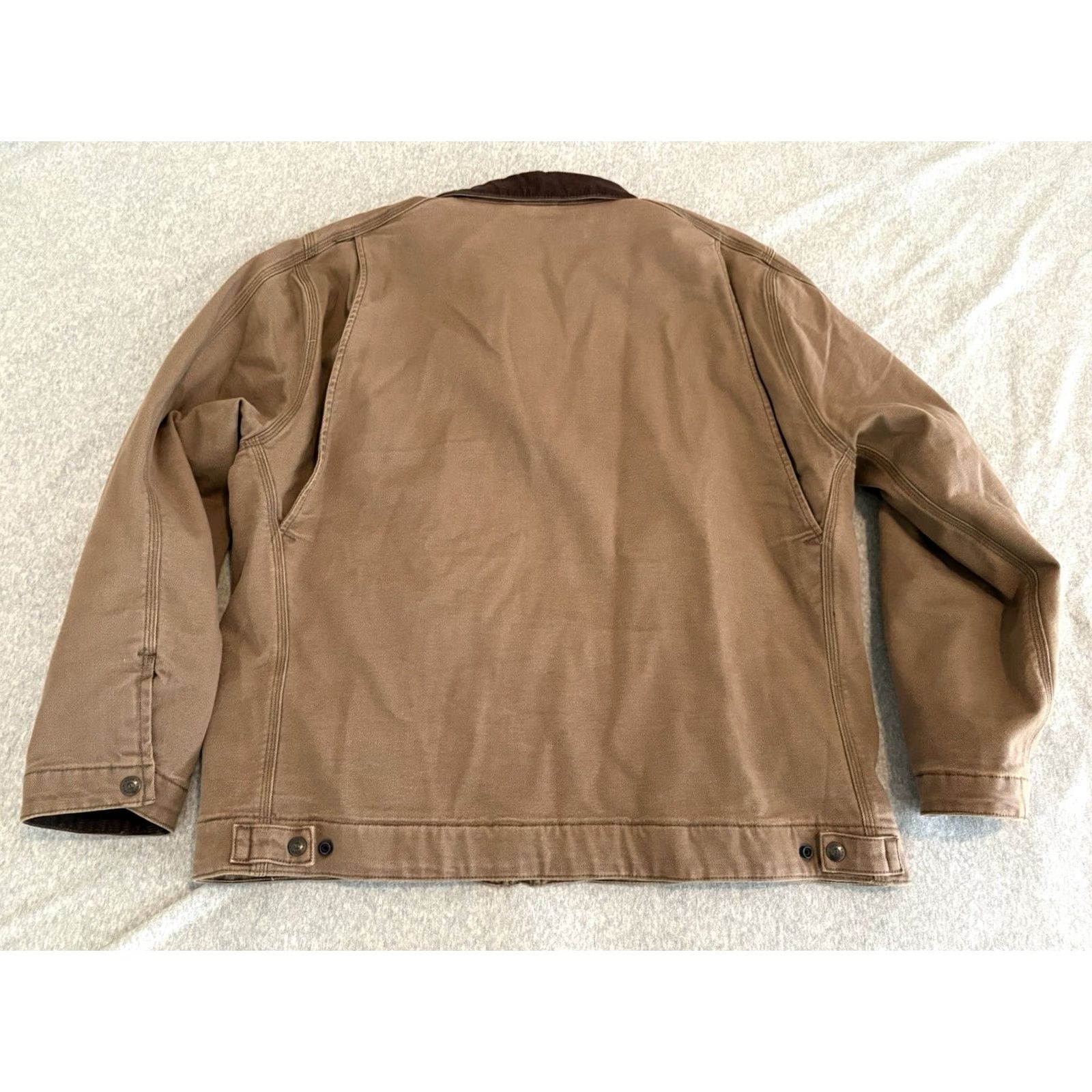 Flint And Tinder Flint and Tinder Jacket Brown Trucker Full Zip Mens 2XL 2XL Size Regular Cotton Blend Solid Collared- Vietnam Shirt? Size US XXL / EU 58 / 5 - 6 Thumbnail