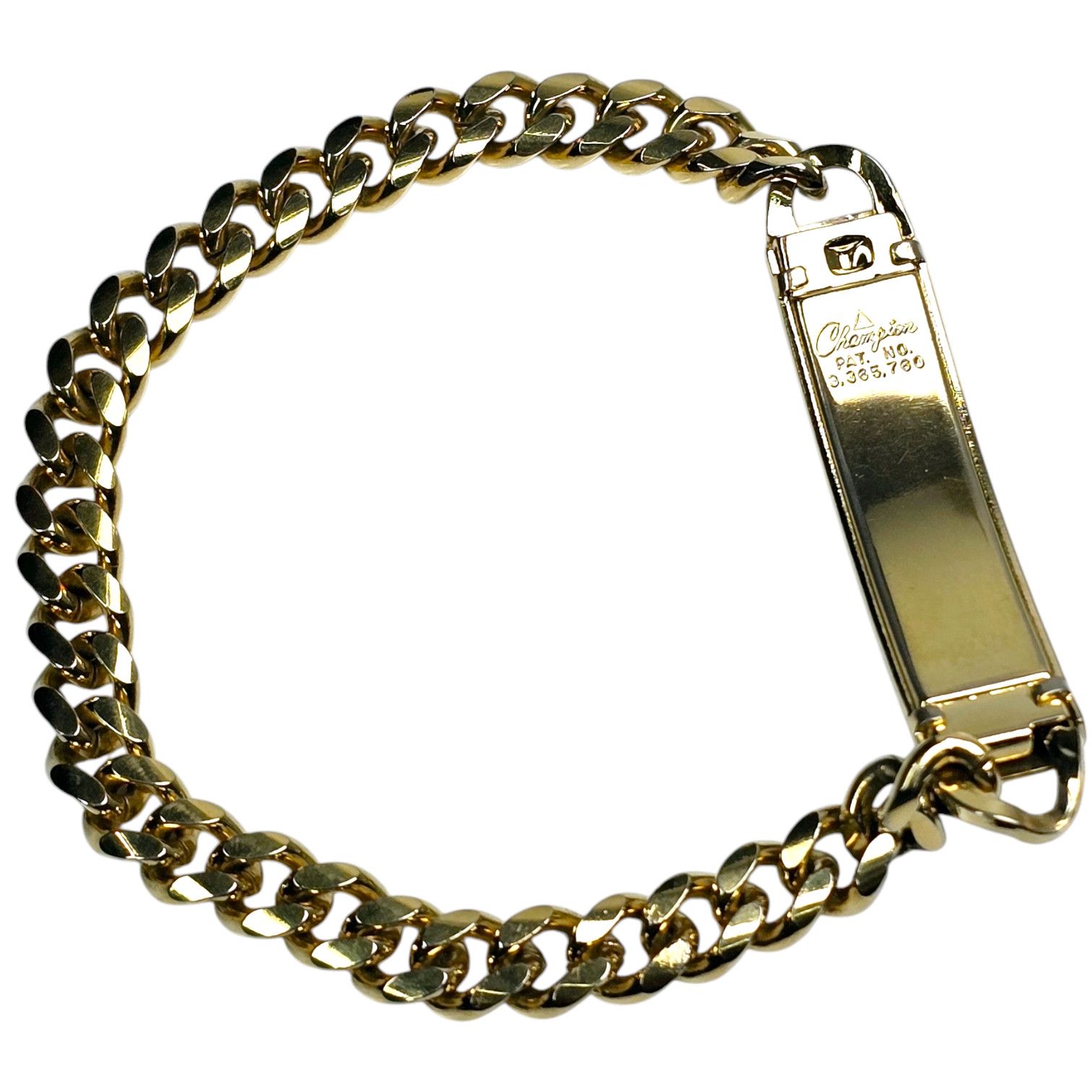 Champion JB Champion Engraved I Love You Cz Double Heart ID Bracelet Size ONE SIZE - 4 Thumbnail