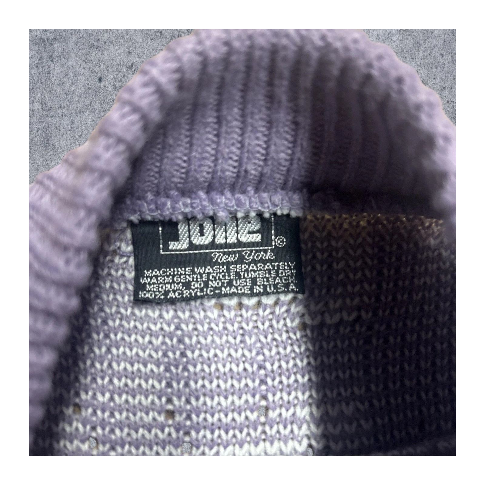 The Unbranded Brand Vintage 90's Pattern Sweater Small Purple Made in USA Small Size US XXS / EU 40 - 4 Thumbnail