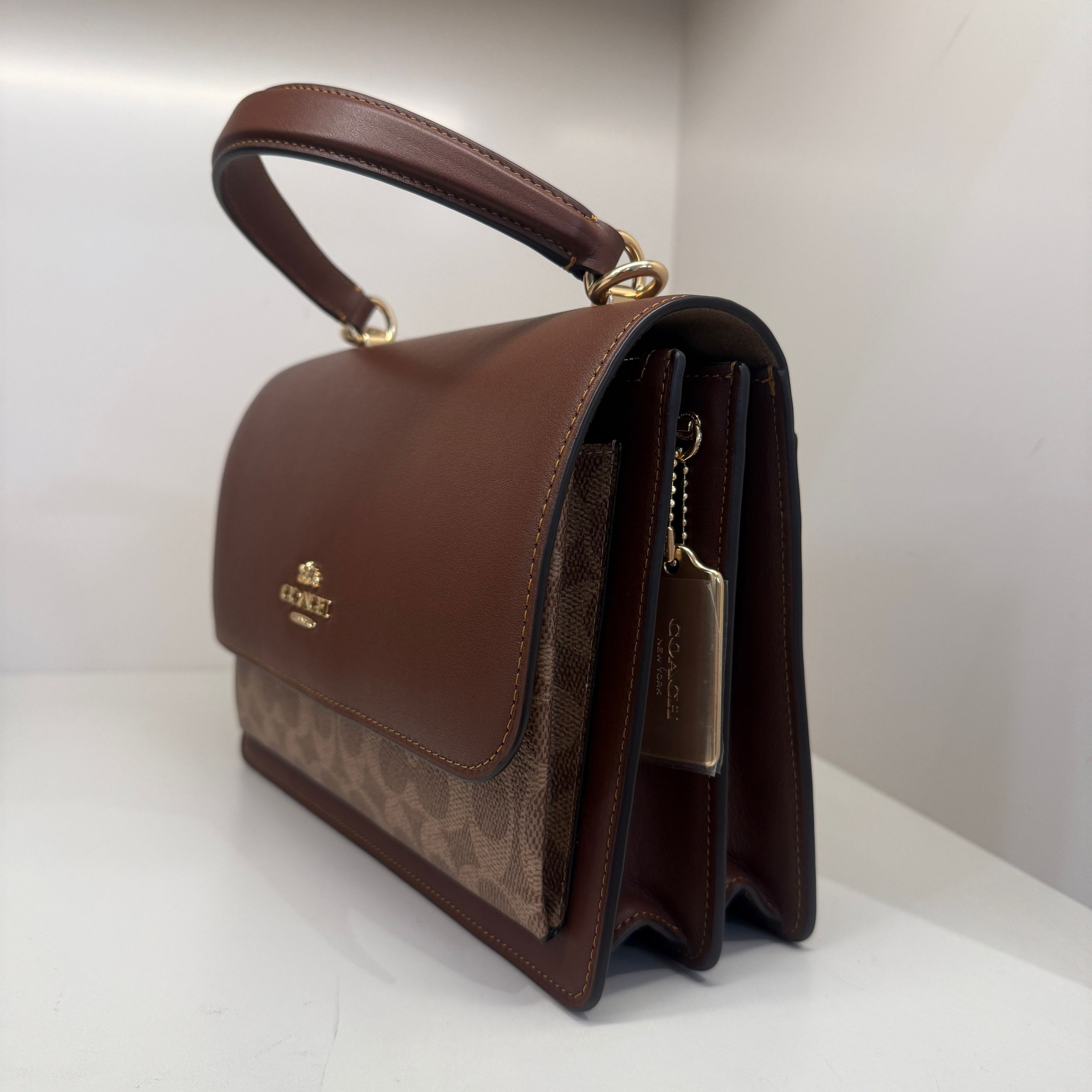 coach Klare Top Handle Bag In Signature Canvas cy687