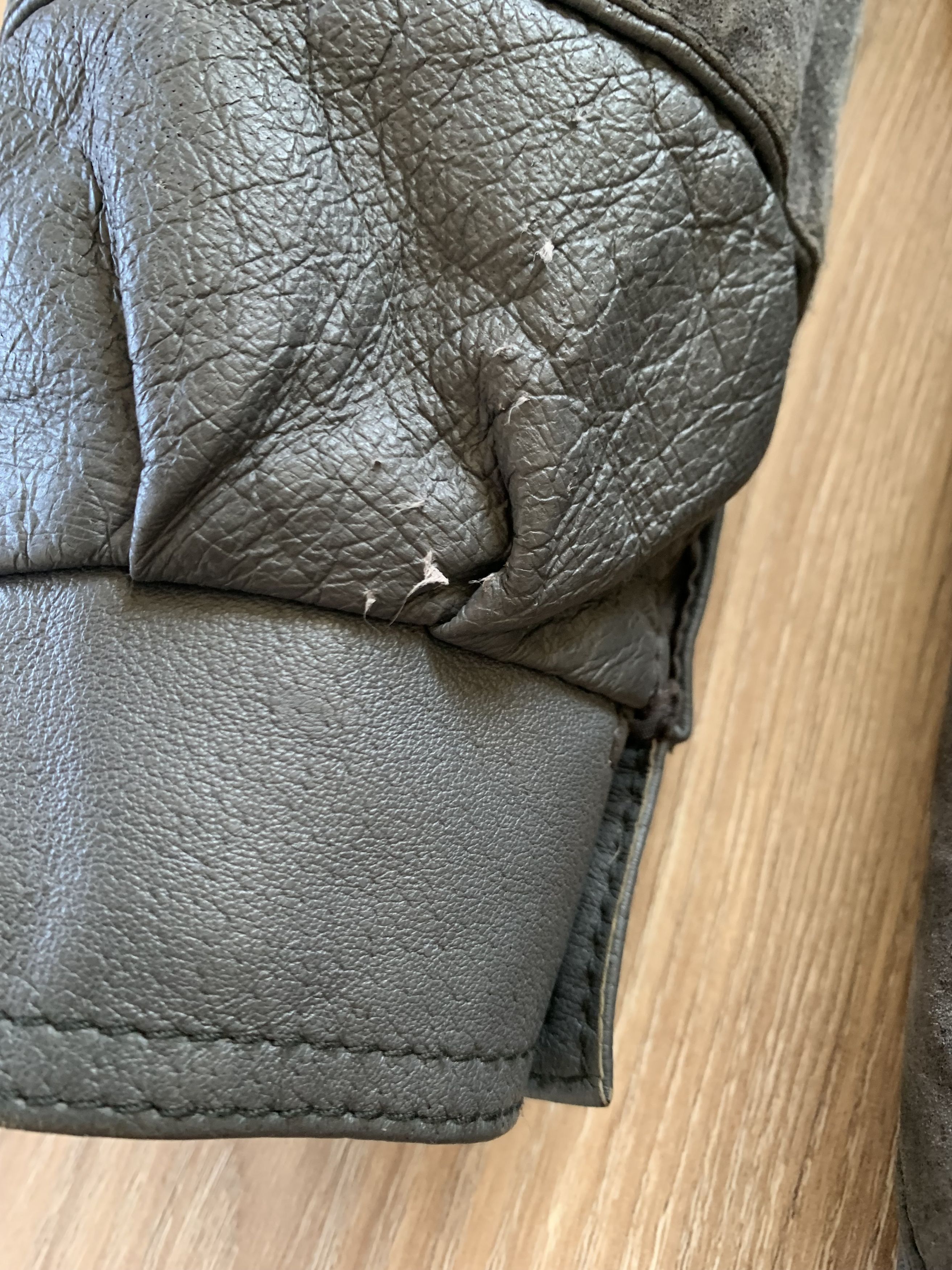 Genuine Leather × Vintage Mens Vintage Soft Leather Suede Combined Jacket Size US XL / EU 56 / 4 - 7 Thumbnail
