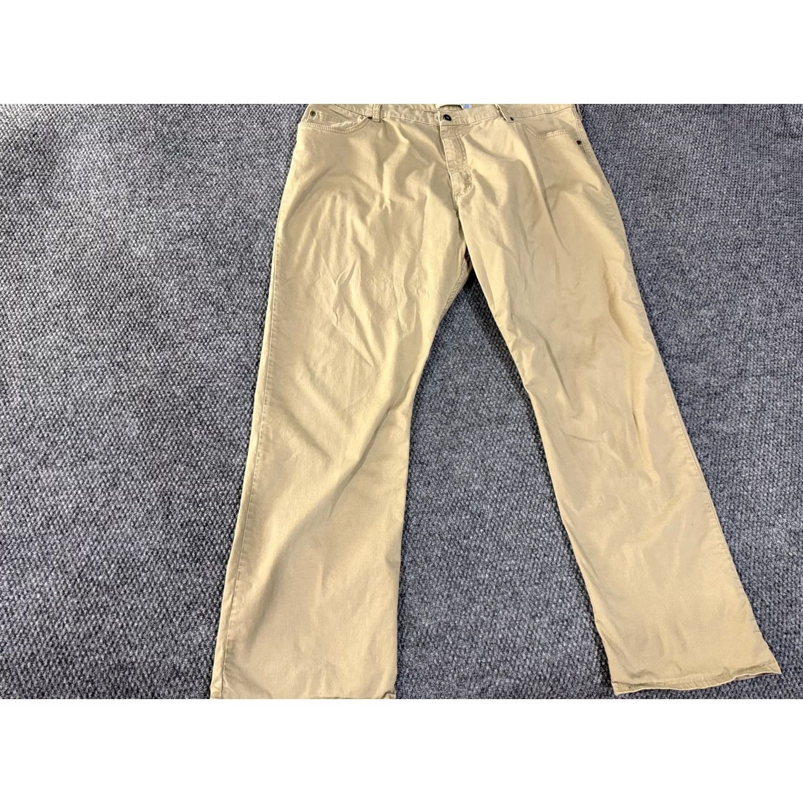 Wrangler Wrangler Pants Mens 40x30 Beige Straight Fit Flex Stretch Chino 5 Pocket Casual Size US 40 / EU 56 - 2 Thumbnail