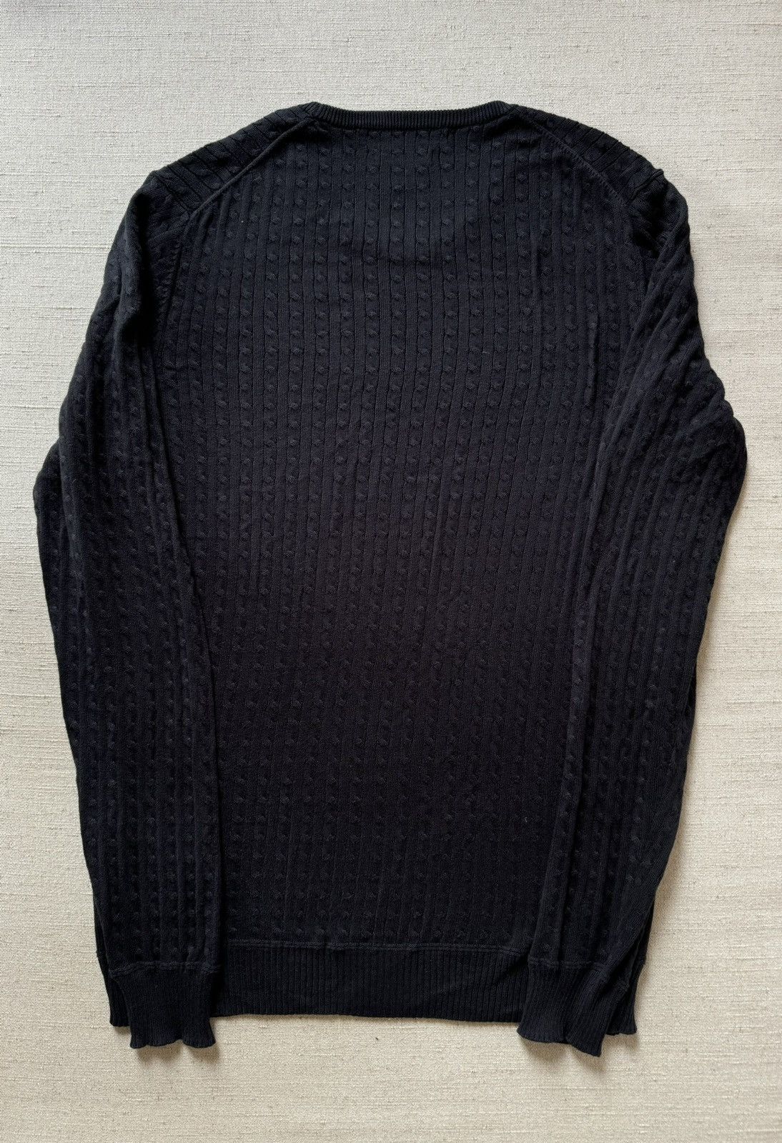 Tiger of Sweden Black Pima cotton cableknit sweater - Size XS Size US XS / EU 42 / 0 - 4 Thumbnail