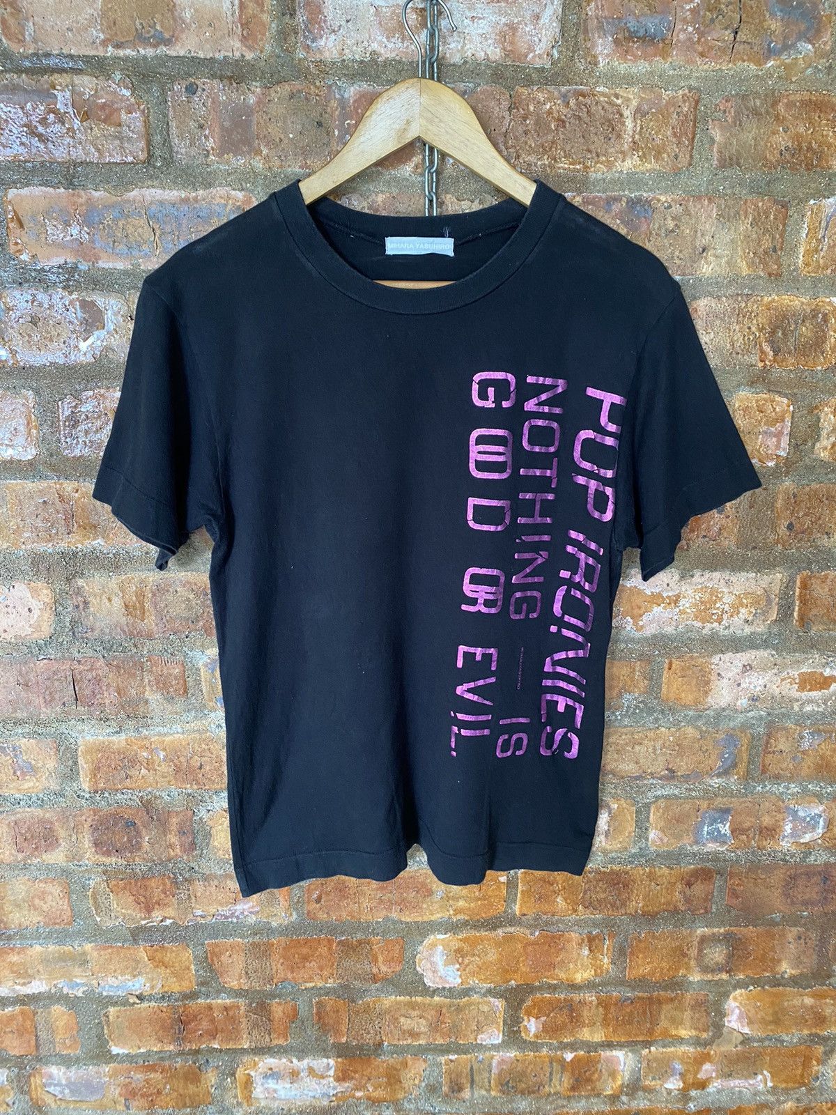 Maison MIHARA YASUHIRO 2001 RARE!! Iconic POP IRONIES NOTHING IS GOOD OR EVIL Size US S / EU 44-46 / 1 - 2 Thumbnail