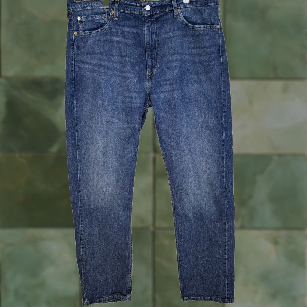 Levi's VINTAGE Levis 512 Slim Tapered Jeans Mens 38x32 Blue Denim Mid Rise Zip Fly Size US 38 / EU 54 - 1 Thumbnail