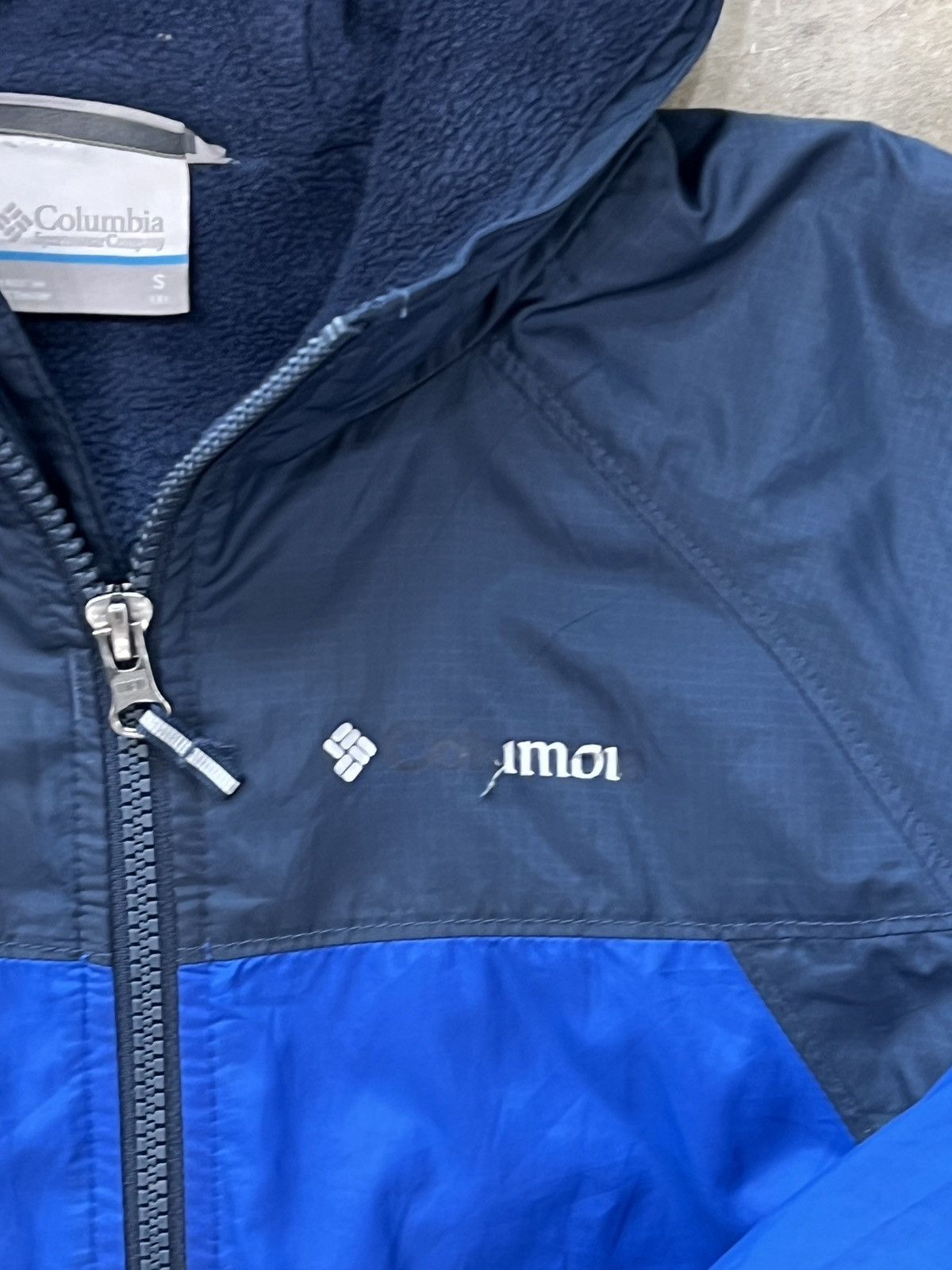 Columbia × Vintage Columbia Blue Fleece Lined Full Zip Jacket Kids Small Size US S / EU 44-46 / 1 - 5 Thumbnail