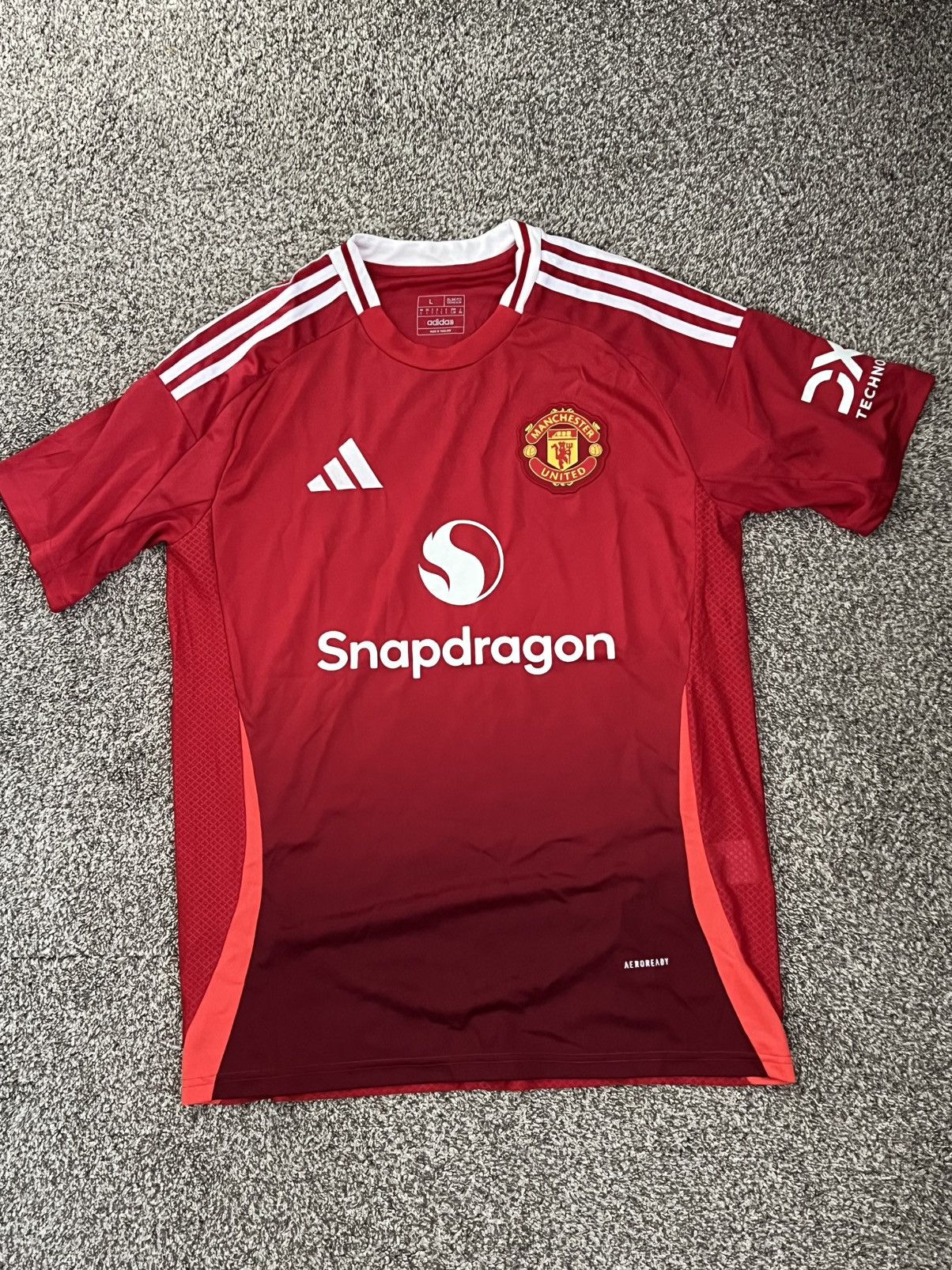 Adidas Red Manchester United Jersey Size US L / EU 52-54 / 3 - 1 Thumbnail