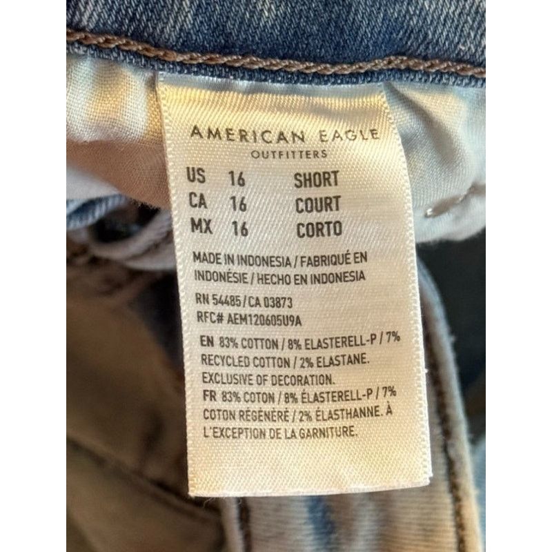 American Eagle Outfitters American Eagle Jeans Women 14 Short Blue Festival Flare Size 36" / US 14 / IT 50 - 7 Thumbnail