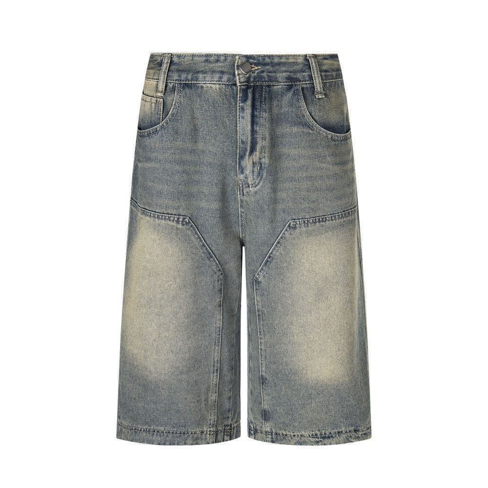 Japanese Brand × Vintage Punk distressed washed cargo denim shorts Size US 32 / EU 48 - 1 Thumbnail