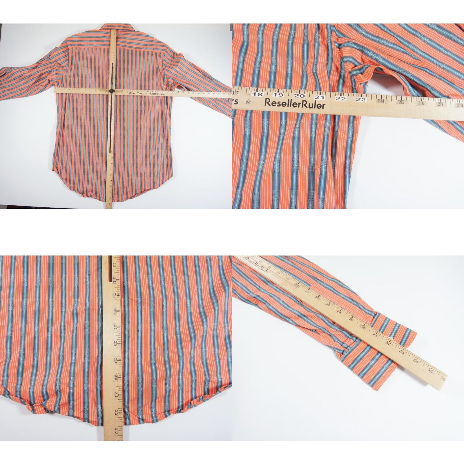 Robert Graham Robert Graham Shirt Large Red Striped Button-Up Long Sleeve Collared Mens Size US L / EU 52-54 / 3 - 8 Thumbnail