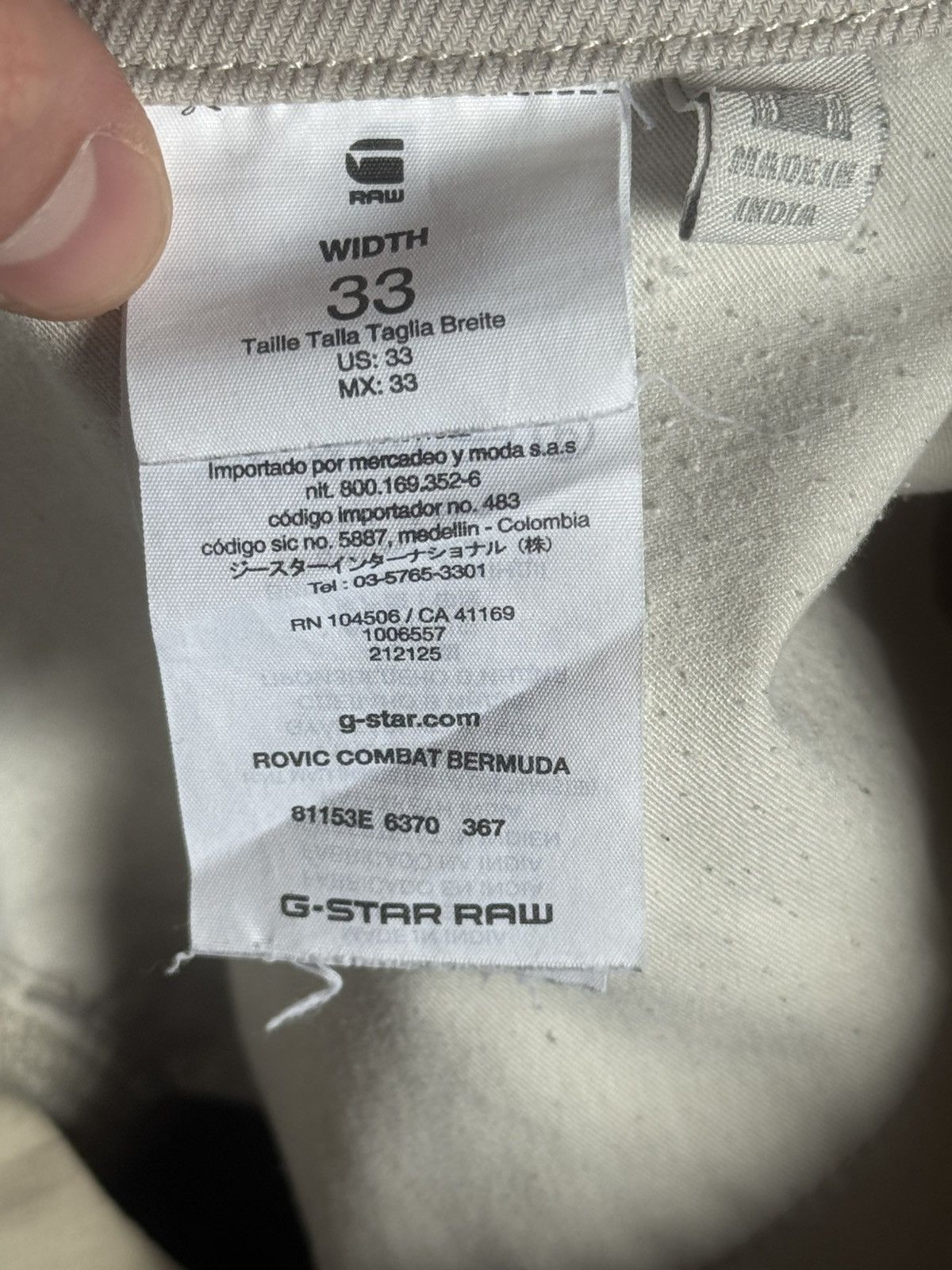 G-Star G star raw 33size rovic combat bermuda cargo shorts 🩳 Size US 33 - 8 Thumbnail