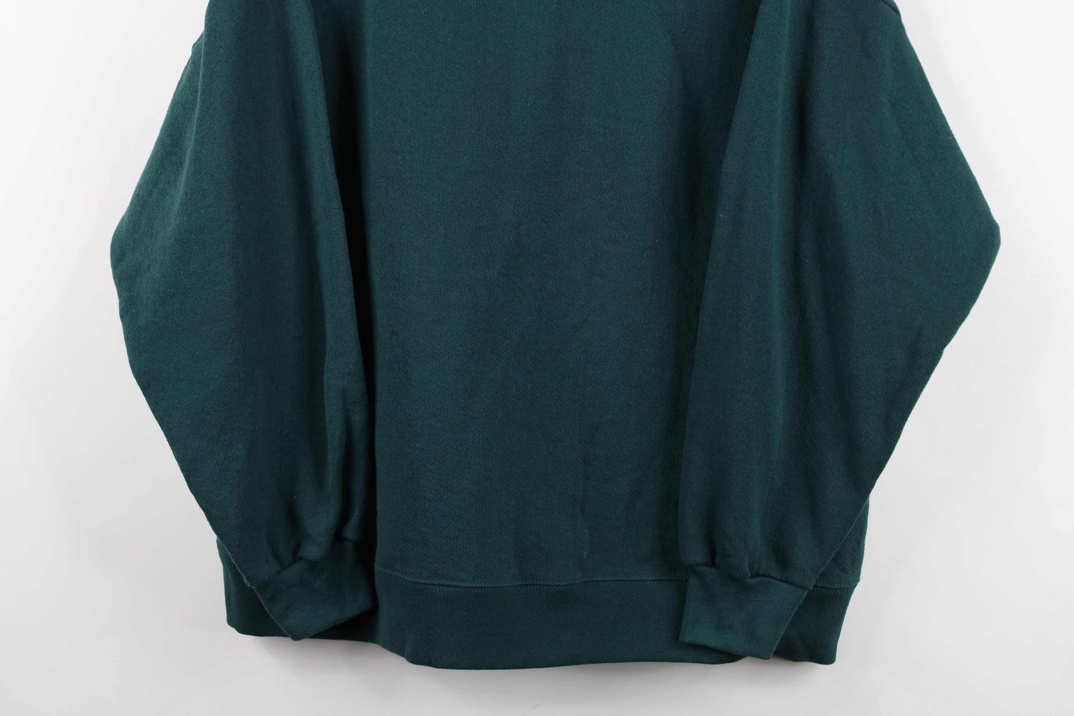 Vintage Vintage 90s Looney Tunes Blank Crewneck Sweatshirt Green USA Size M / US 6-8 / IT 42-44 - 3 Thumbnail