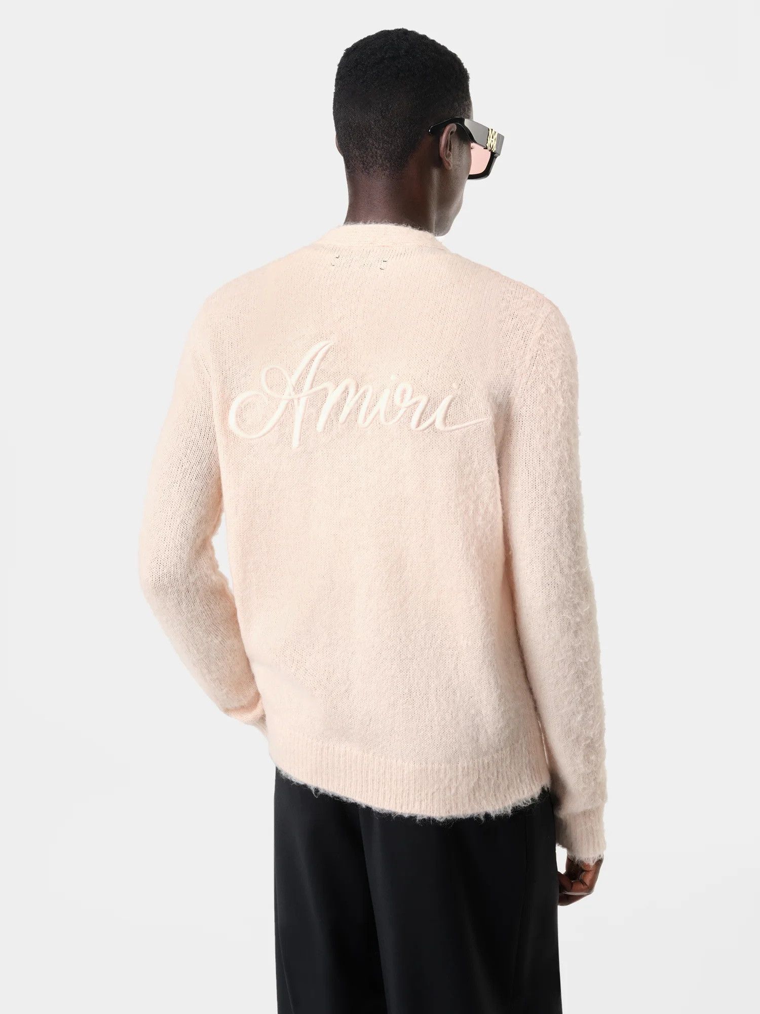 Amiri o1orln1025 MA Swirl Cardigan in Light Pink Size US M / EU 48-50 / 2 - 5 Thumbnail