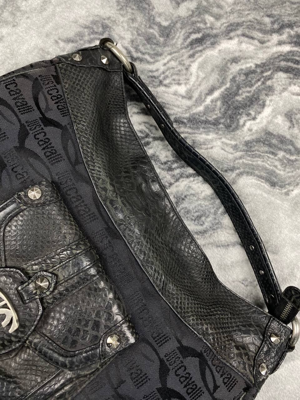 Just Cavalli Just Cavalli Leather Handbag Women Black Size ONE SIZE - 5 Thumbnail