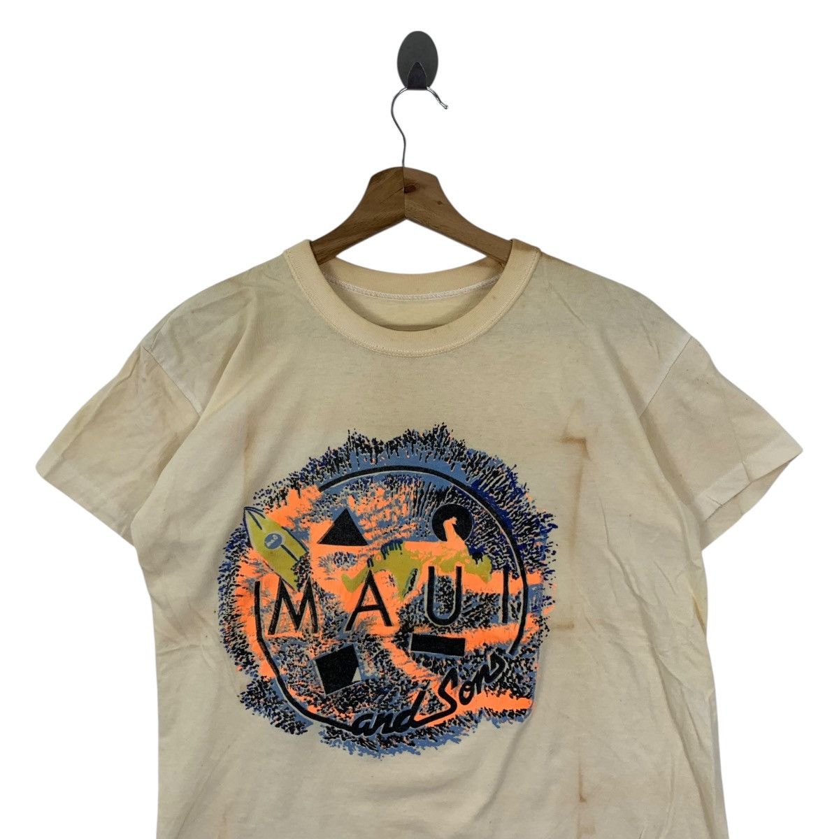Vintage Vintage 80s MAUI AND SONS Surf Beach Surfing Short Shirt Size US S / EU 44-46 / 1 - 2 Thumbnail