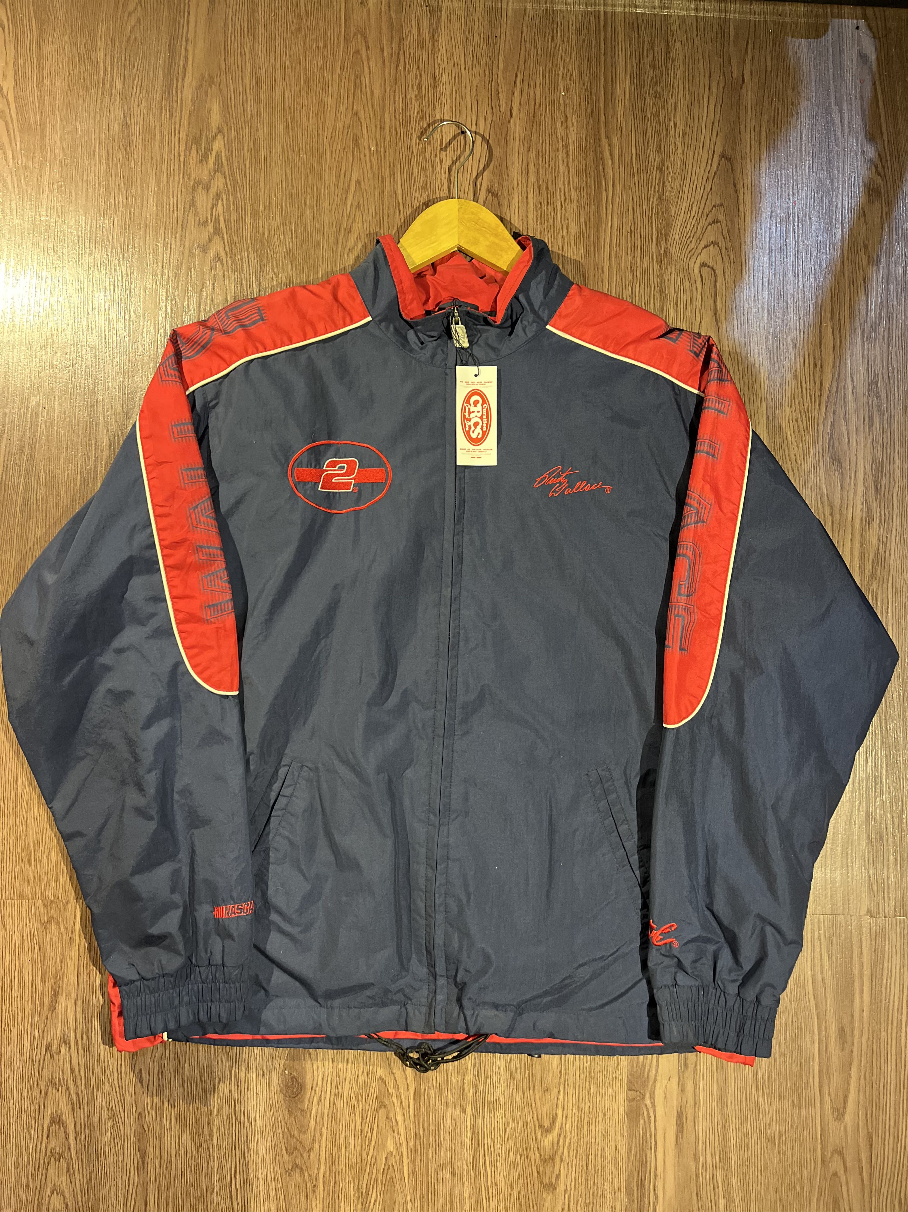 Chase Authentics Vintage Nascar Wallace Windbreaker Jacket Size US XL / EU 56 / 4 - 4 Thumbnail