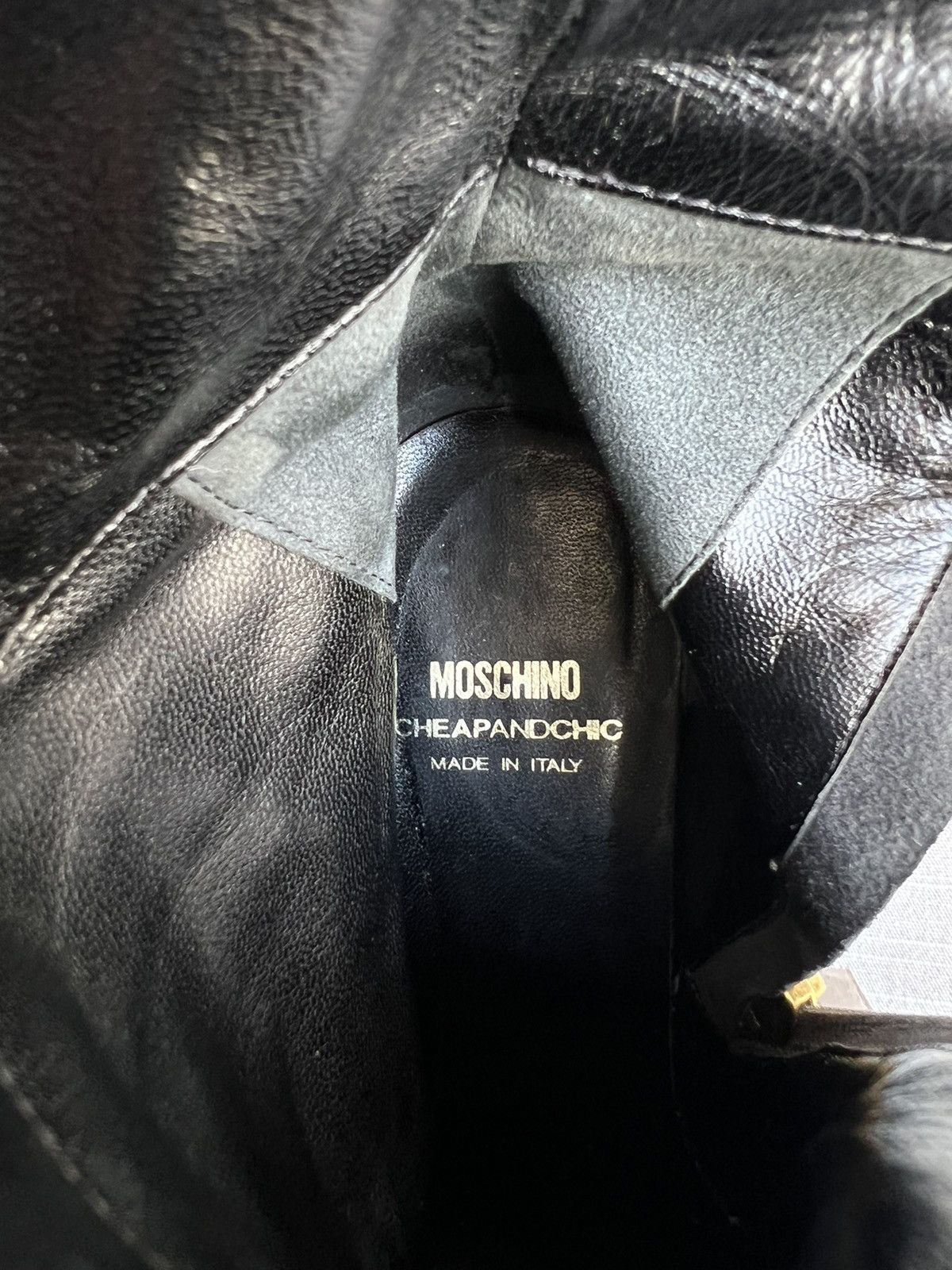 Moschino Moschino Knee-High Boots Suede Size US 7 1/2 EU 38 Size US 7.5 / IT 37.5 - 12 Thumbnail