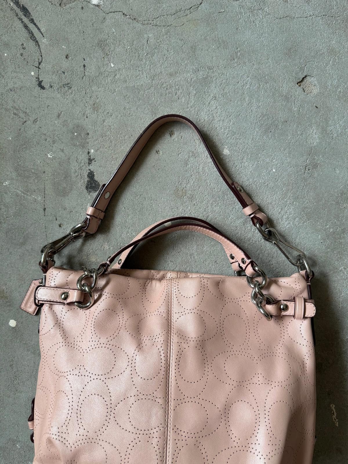 Coach Coach 2Way Signature Brooke Hobo Shoulder Bag Pink Size ONE SIZE - 3 Thumbnail