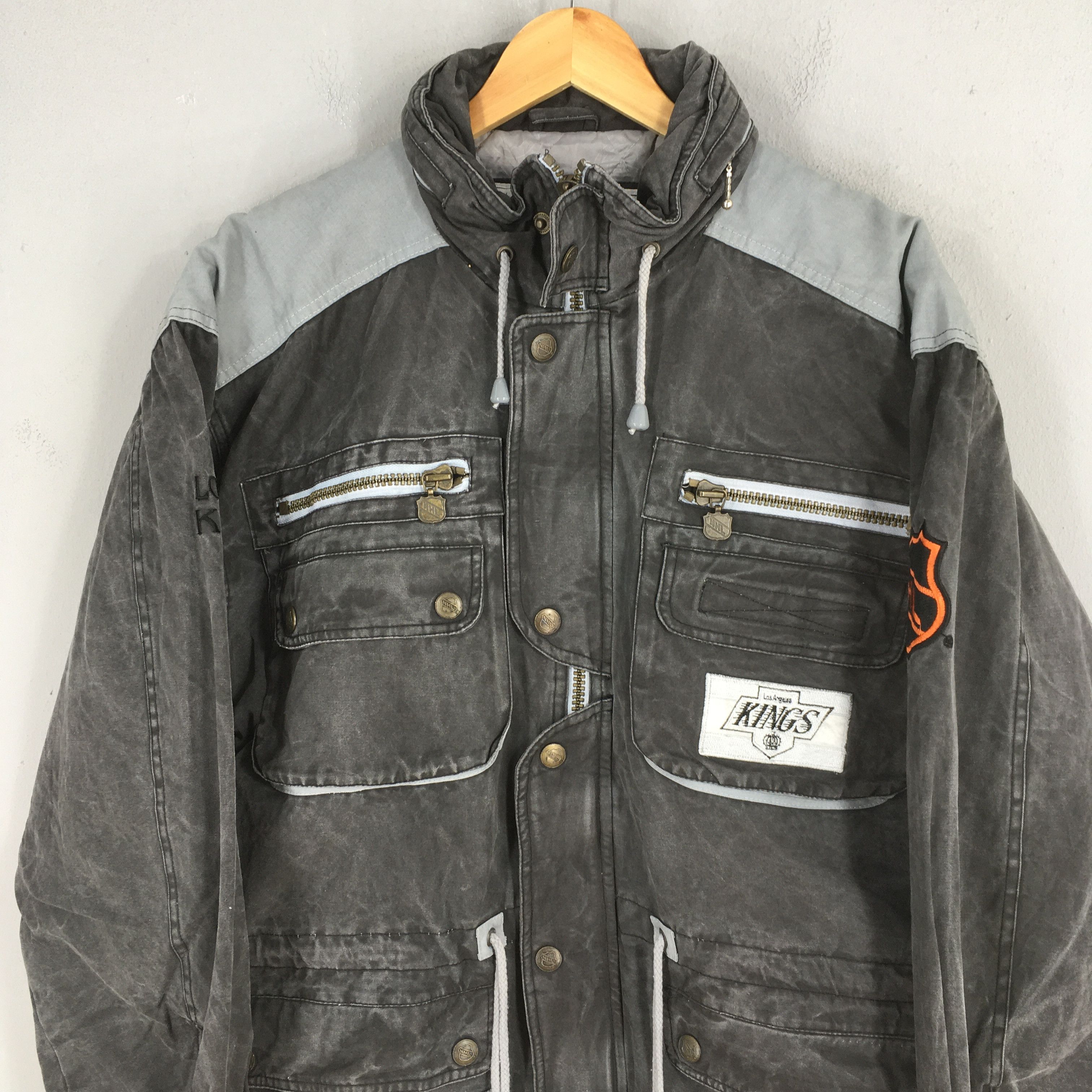 NFL Vintage 1990s Los Angeles Kings NHL Bomber Parka Medium Size US M / EU 48-50 / 2 - 2 Thumbnail