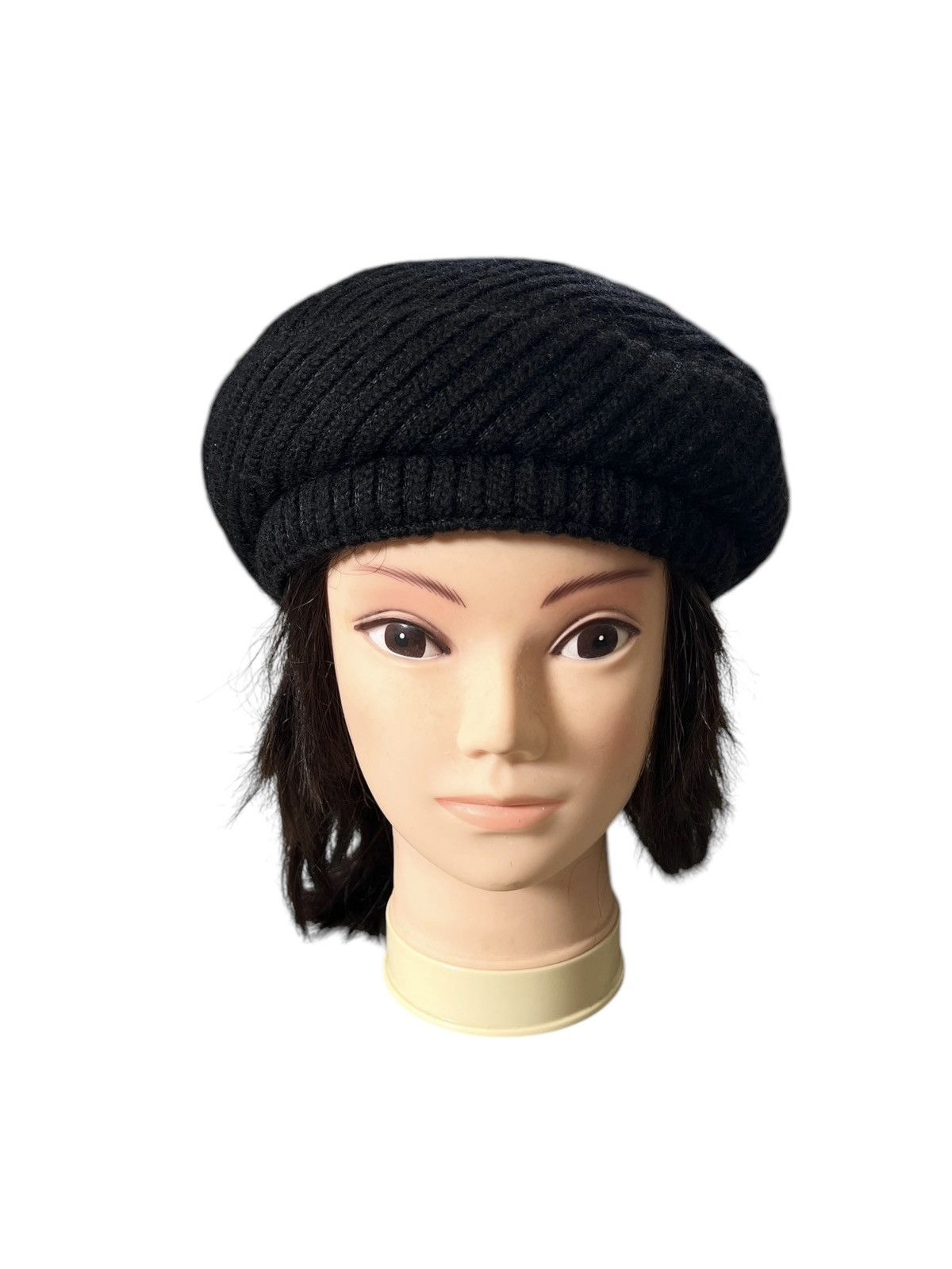 Yohji Yamamoto 1990s Yohji Yamamoto Wool Beret Hat Size ONE SIZE - 2 Thumbnail