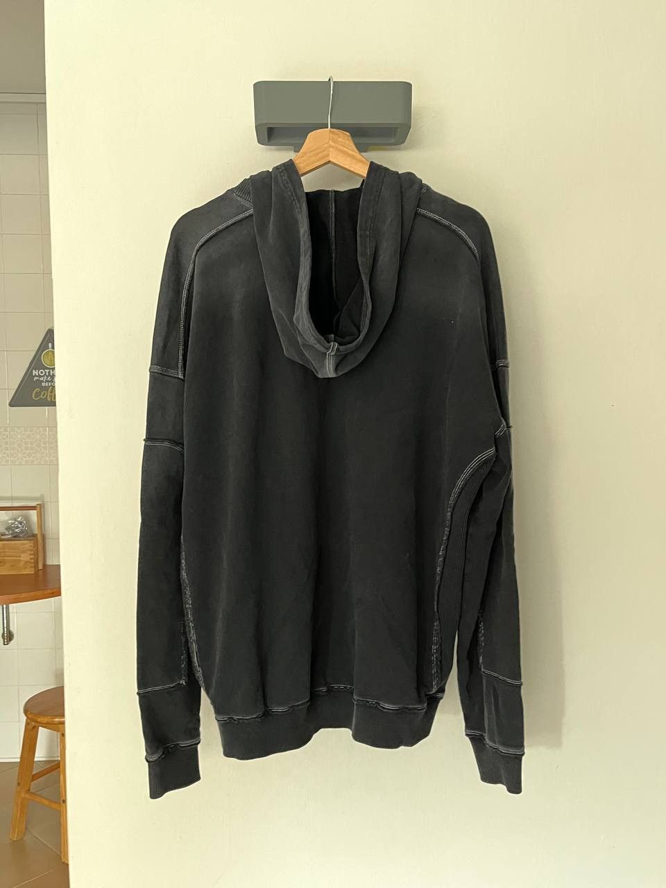 Givenchy Givenchy Distressed Cotton Jersey Hoodie Size US XL / EU 56 / 4 - 2 Thumbnail